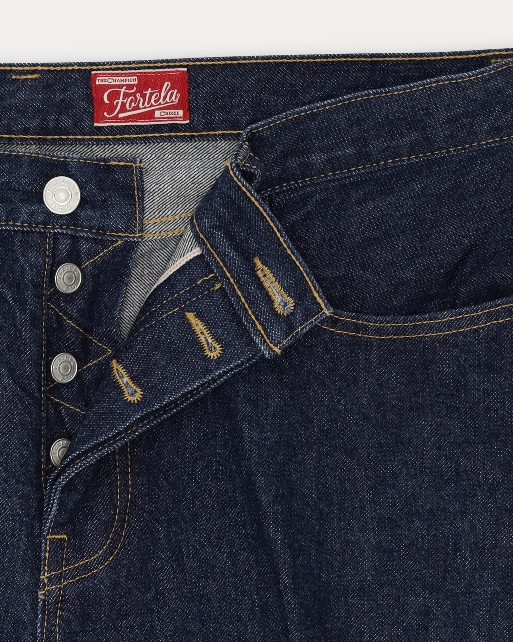 JohnJap Japan Denim Cimosato 5 Tasche Regular Fit Indigo Rinse - L33''