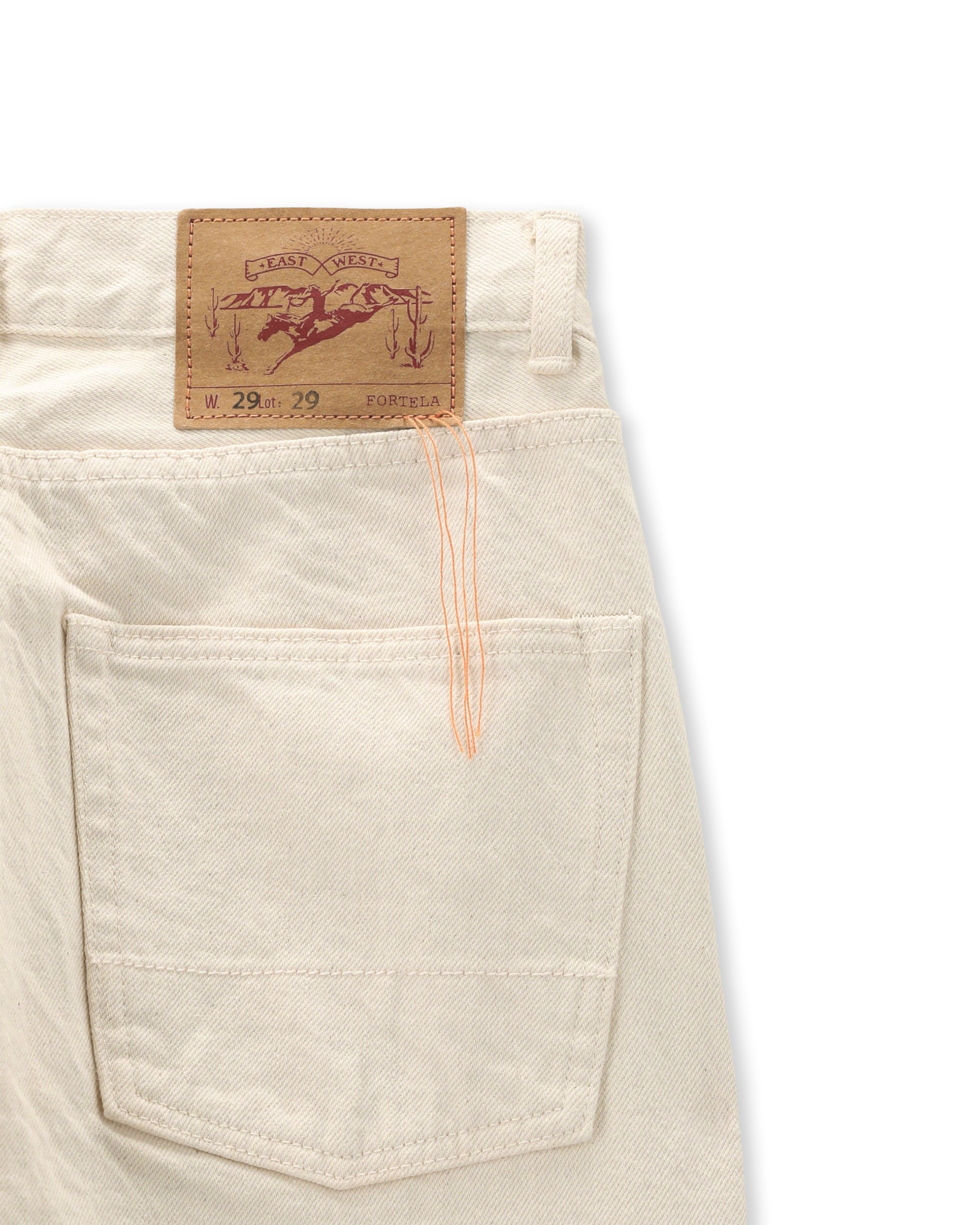 JohnJap Japan Denim Cimosato 5 Tasche Regular Fit Ecru'