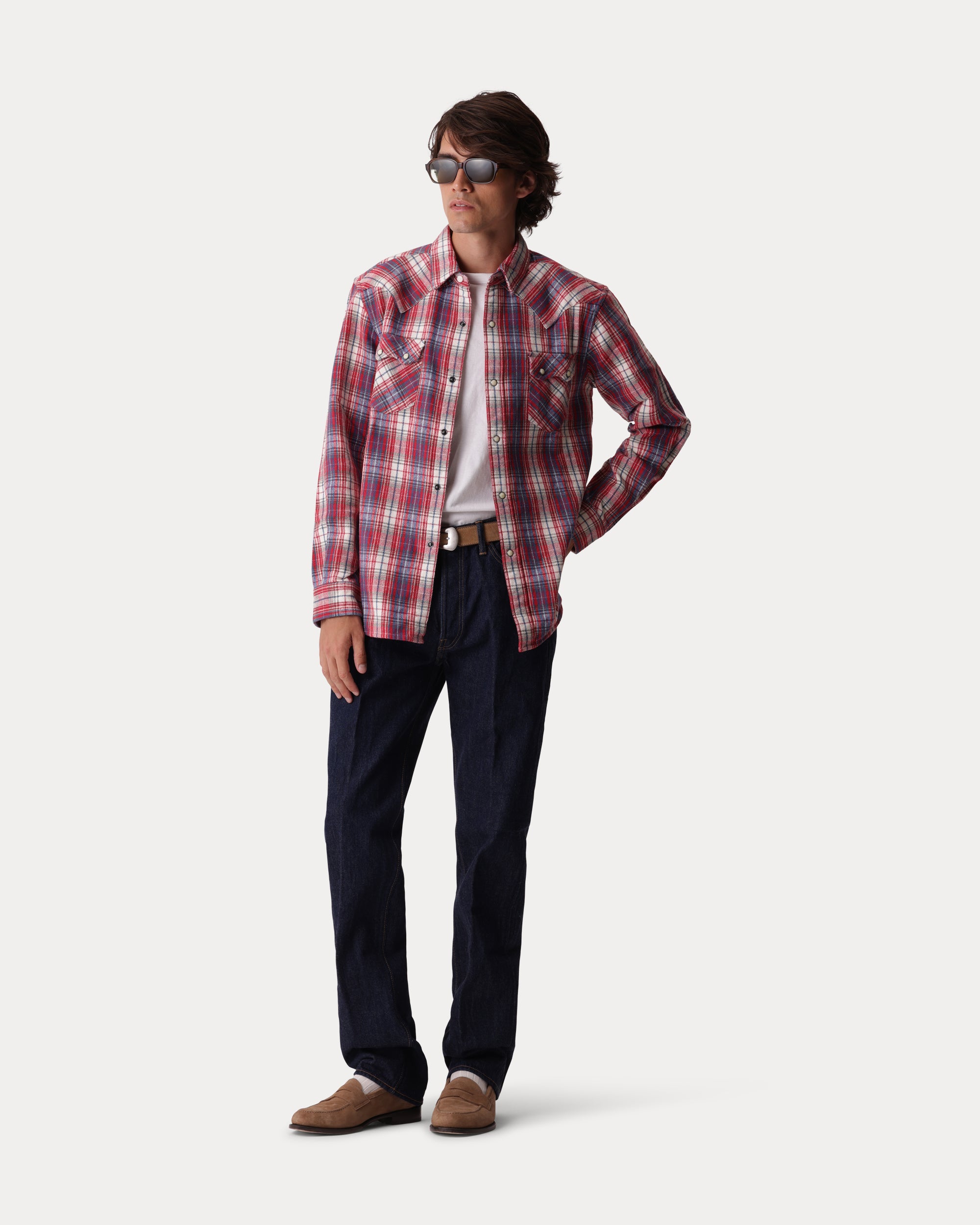 Josh Camicia Texana In Cotone A Quadri