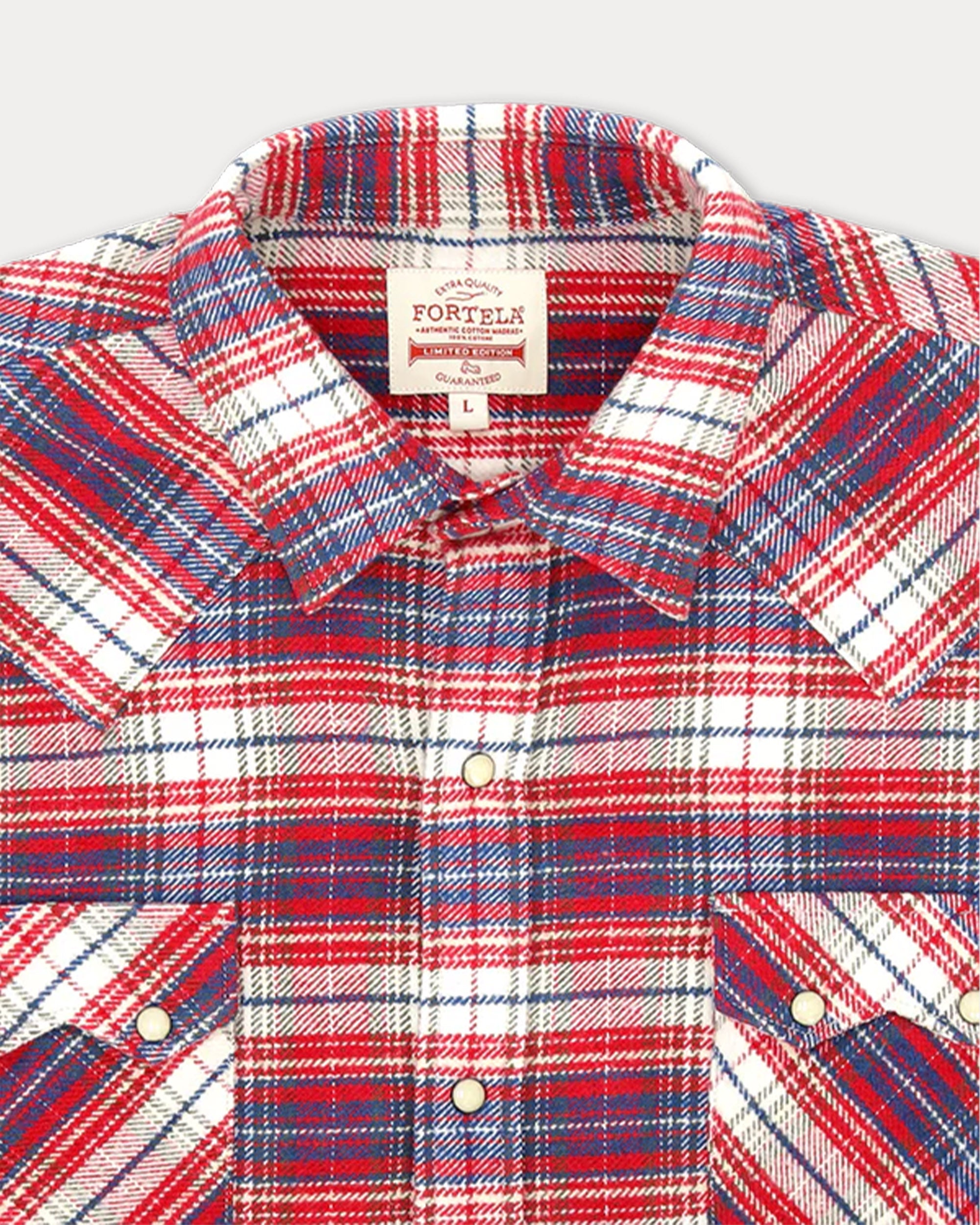 Josh Checkered Cotton Western Shirt
