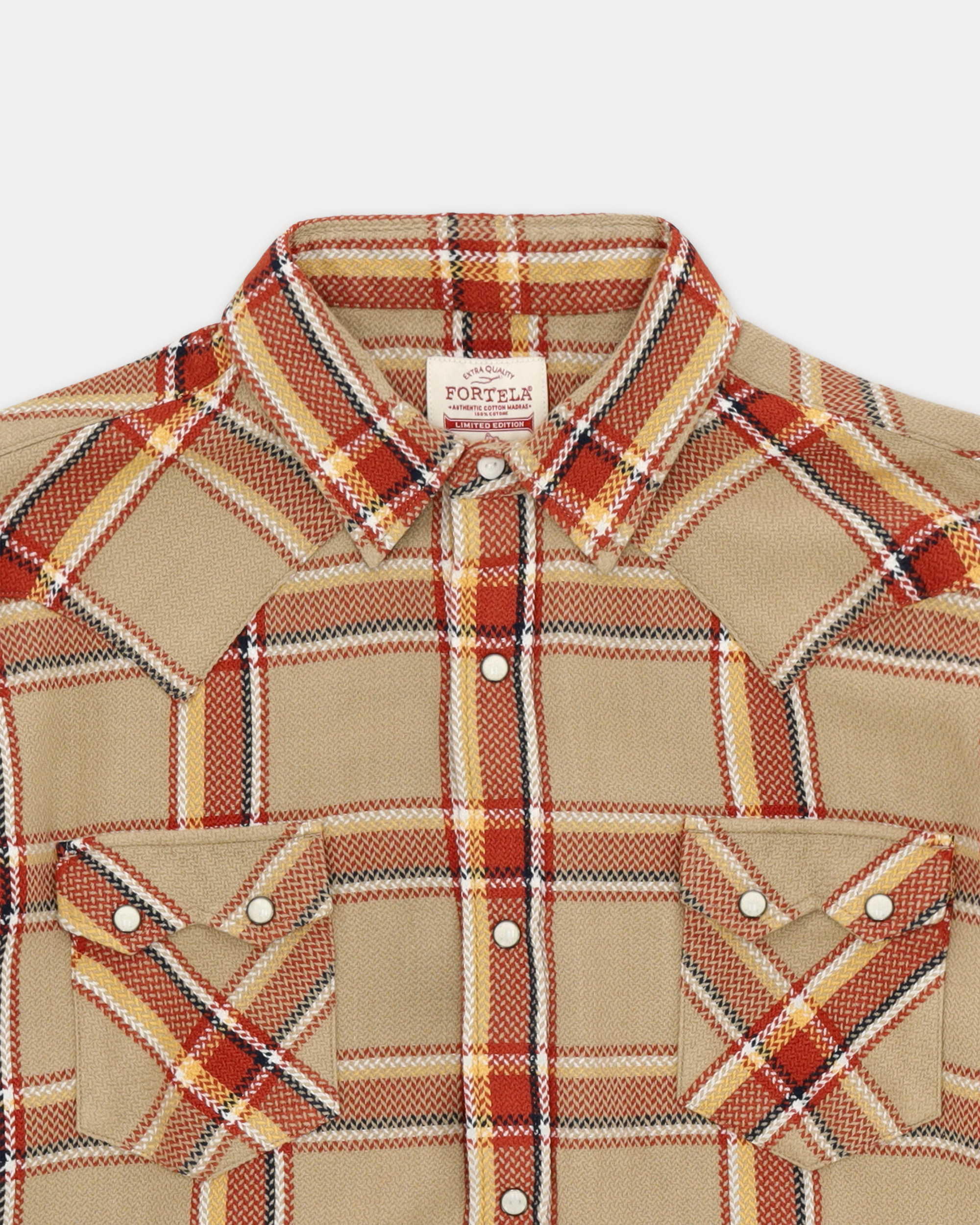 Josh Checkered Cotton Western Shirt