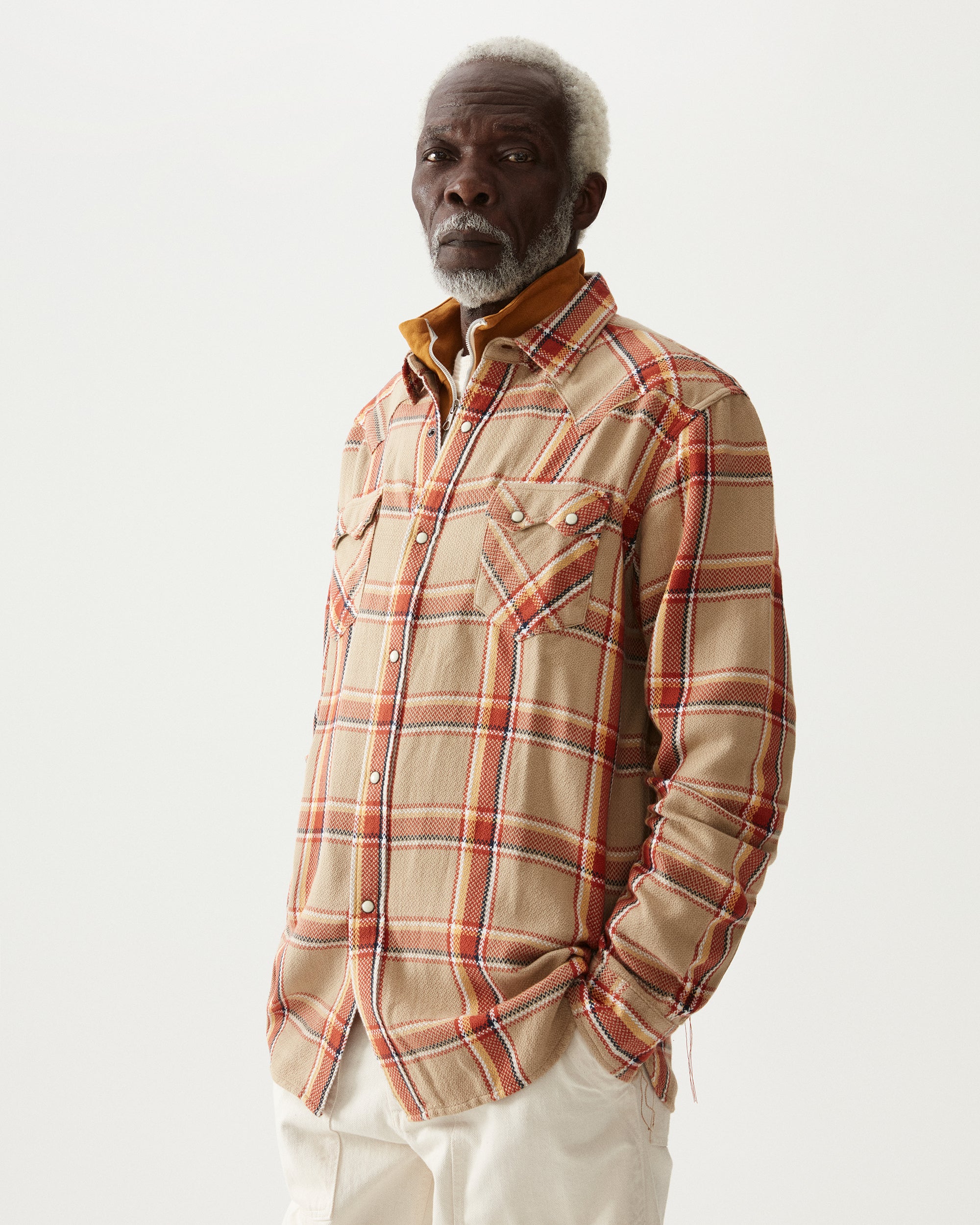 Josh Checkered Cotton Western Shirt