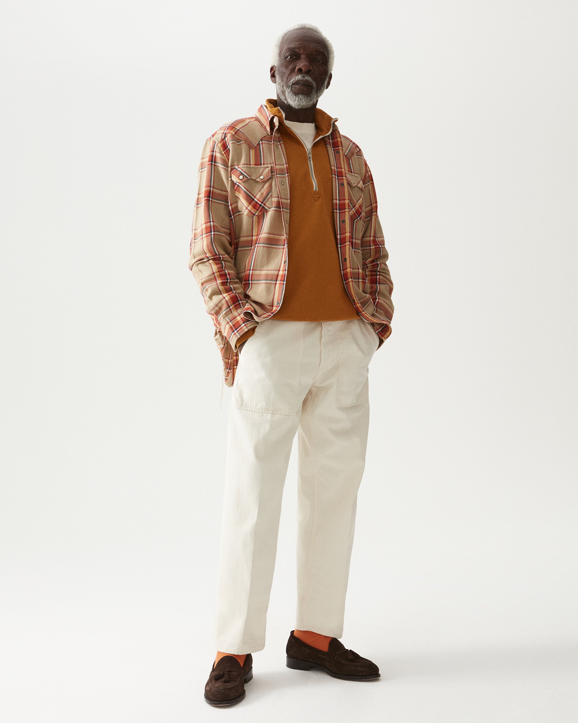 Josh Checkered Cotton Western Shirt