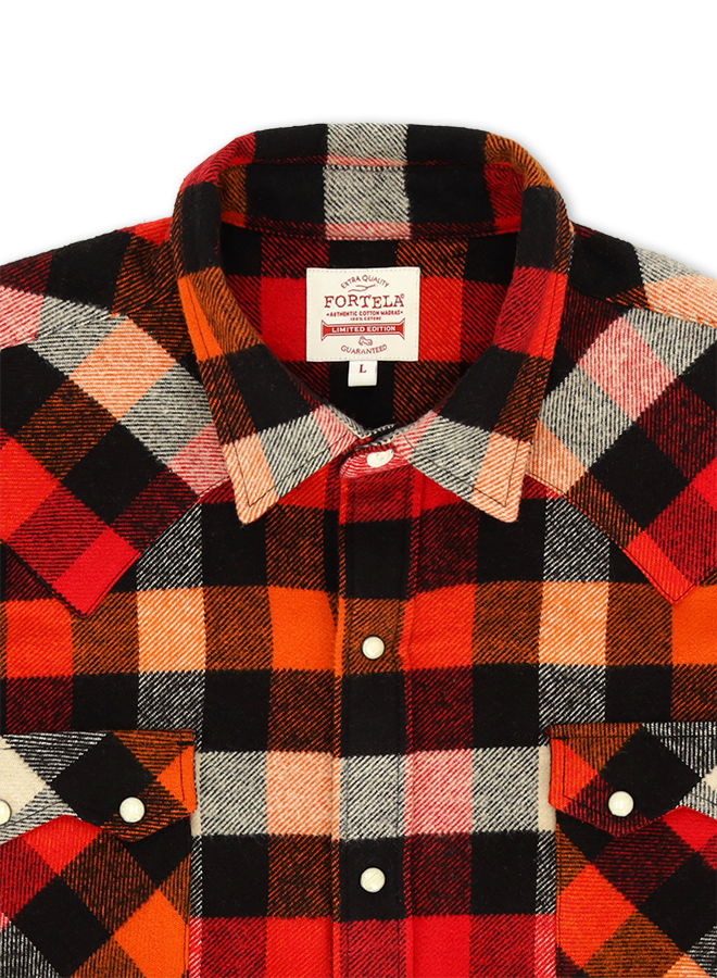 Josh Camicia Texana In Cotone A Quadri