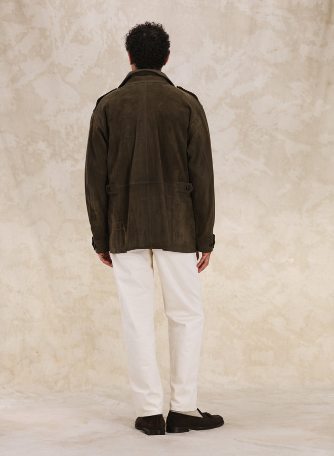 Julian Giacca Jungle In Camoscio