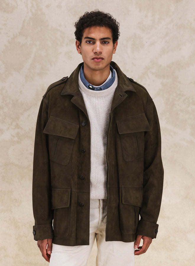 Julian Giacca Jungle In Camoscio