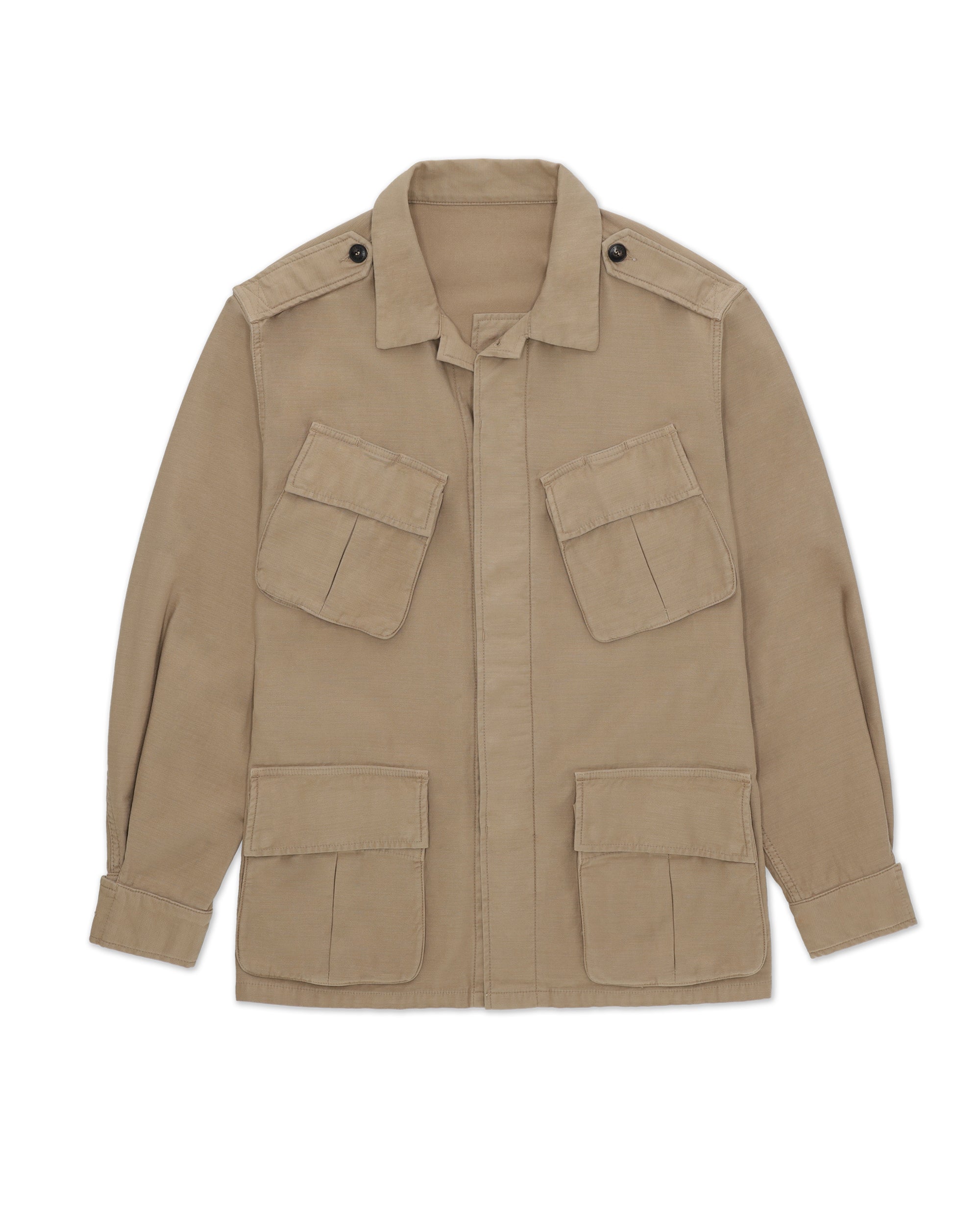 Jungle Giacca Con Tasche In Cotone