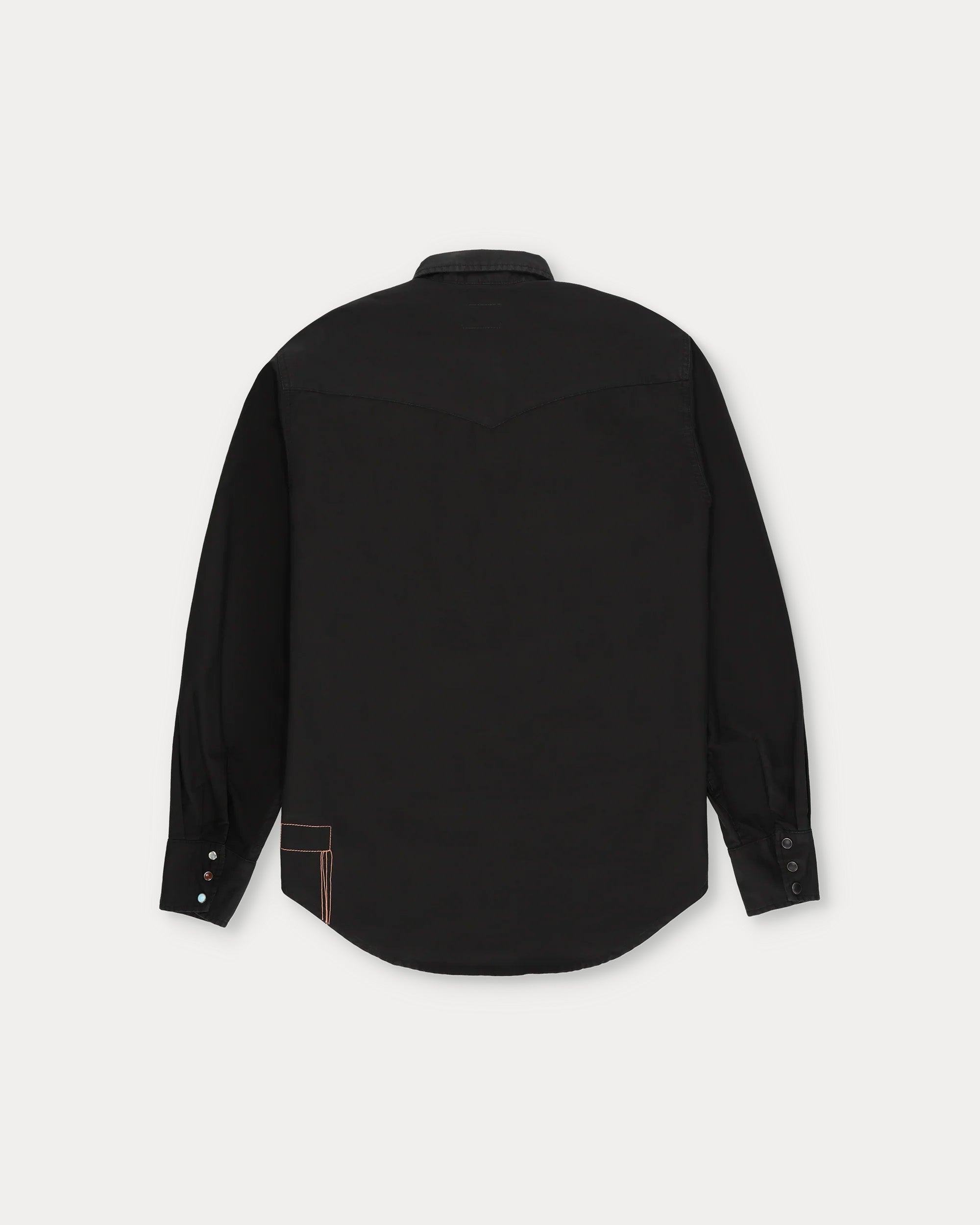 Kayacebb Camicia Western Bottone Nero