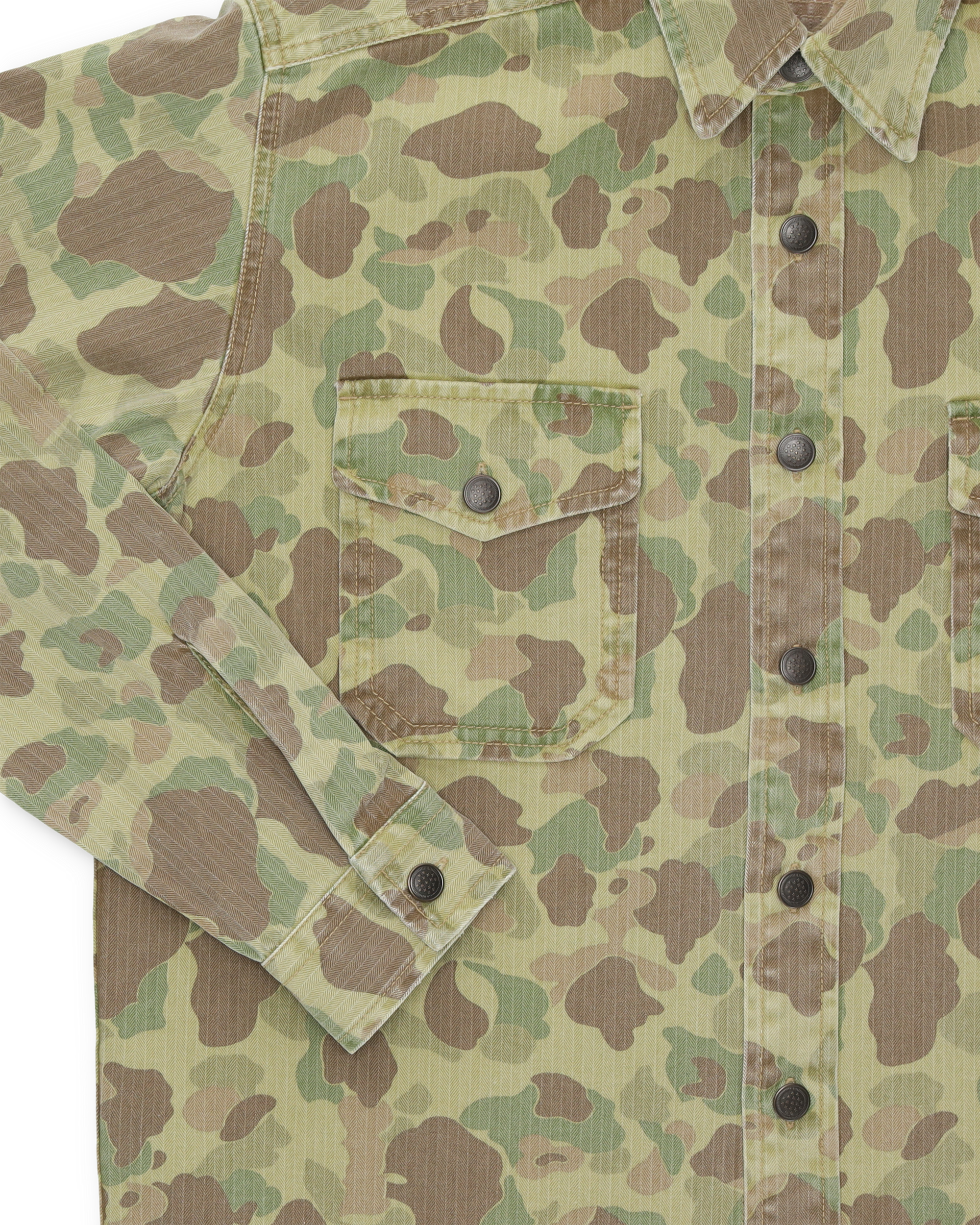Kenny Overshirt Camouflage In Cotone