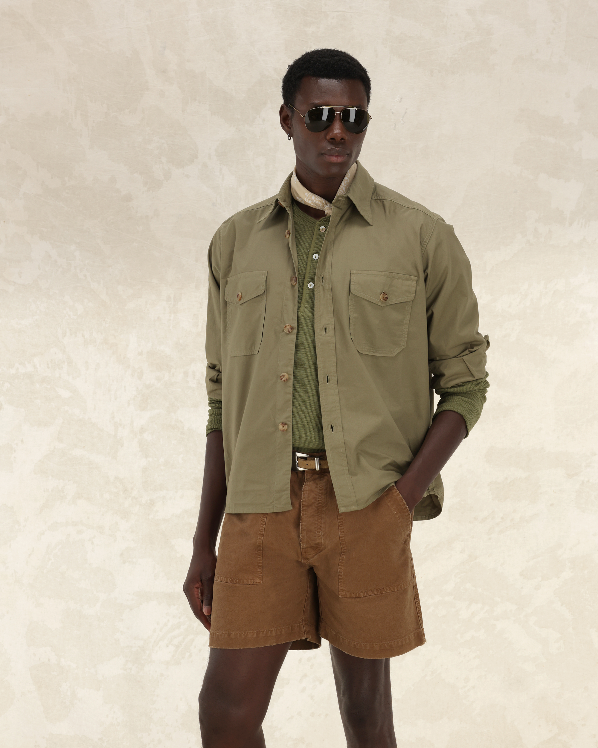 Kenny Overshirt In Twill di Cotone