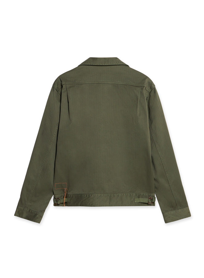 Khai Overshirt In Herringbone di Cotone