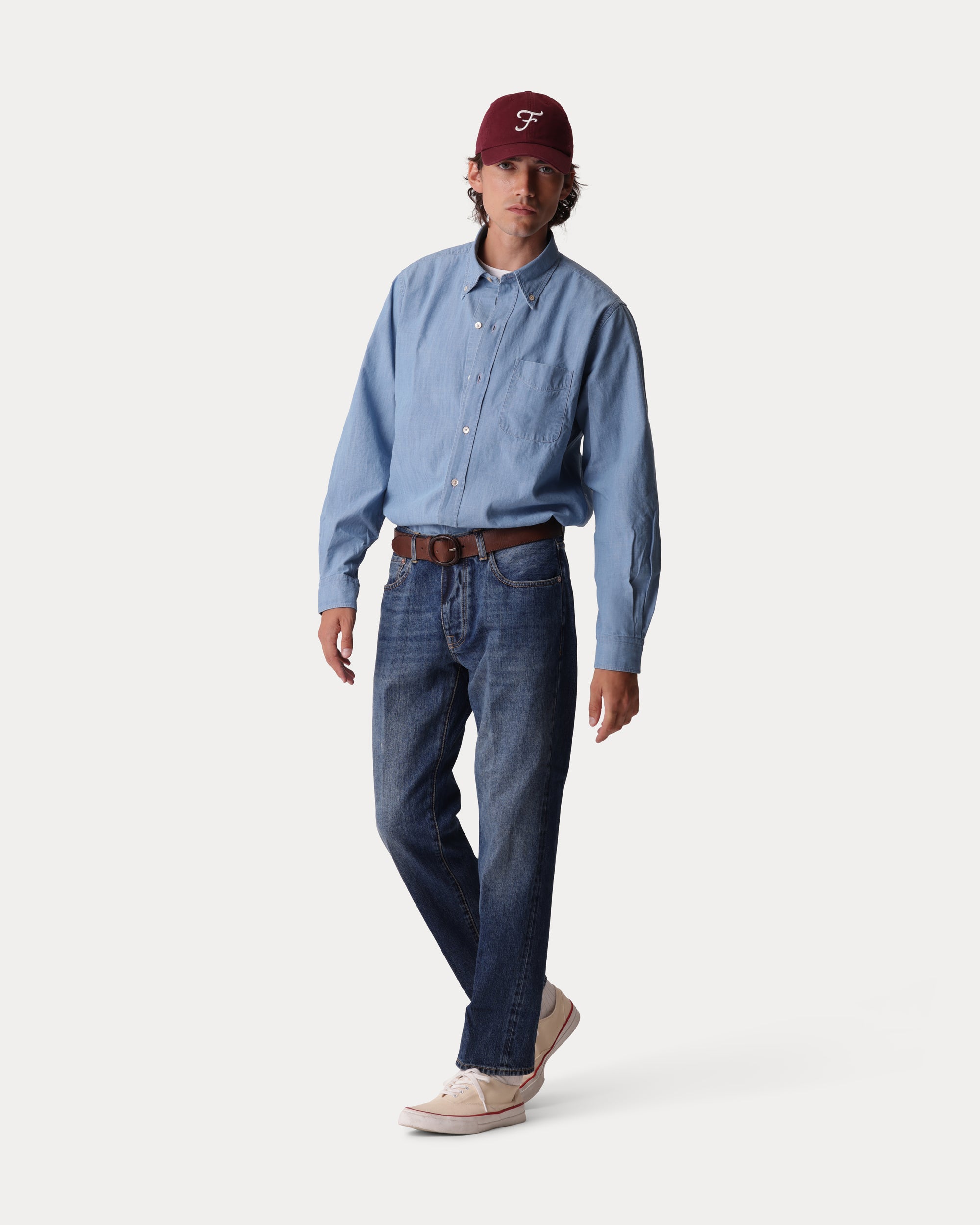 King Camicia In Chambray