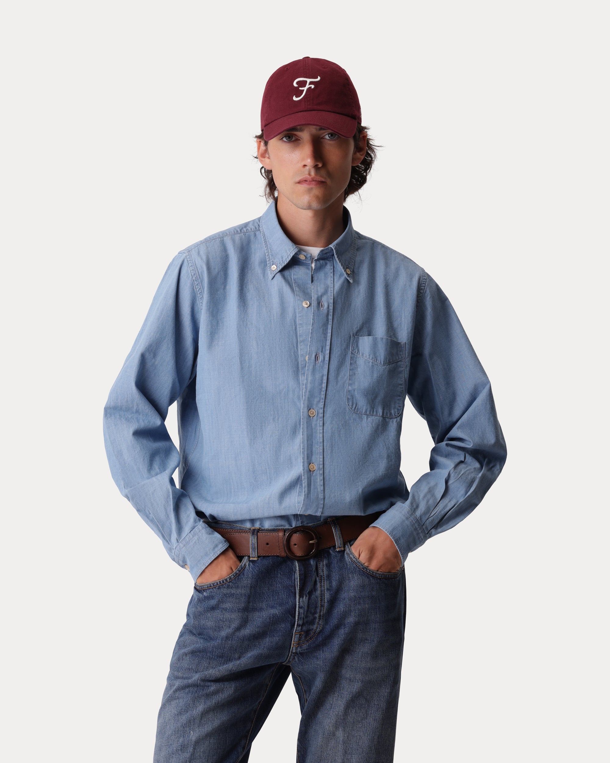 King Camicia In Chambray