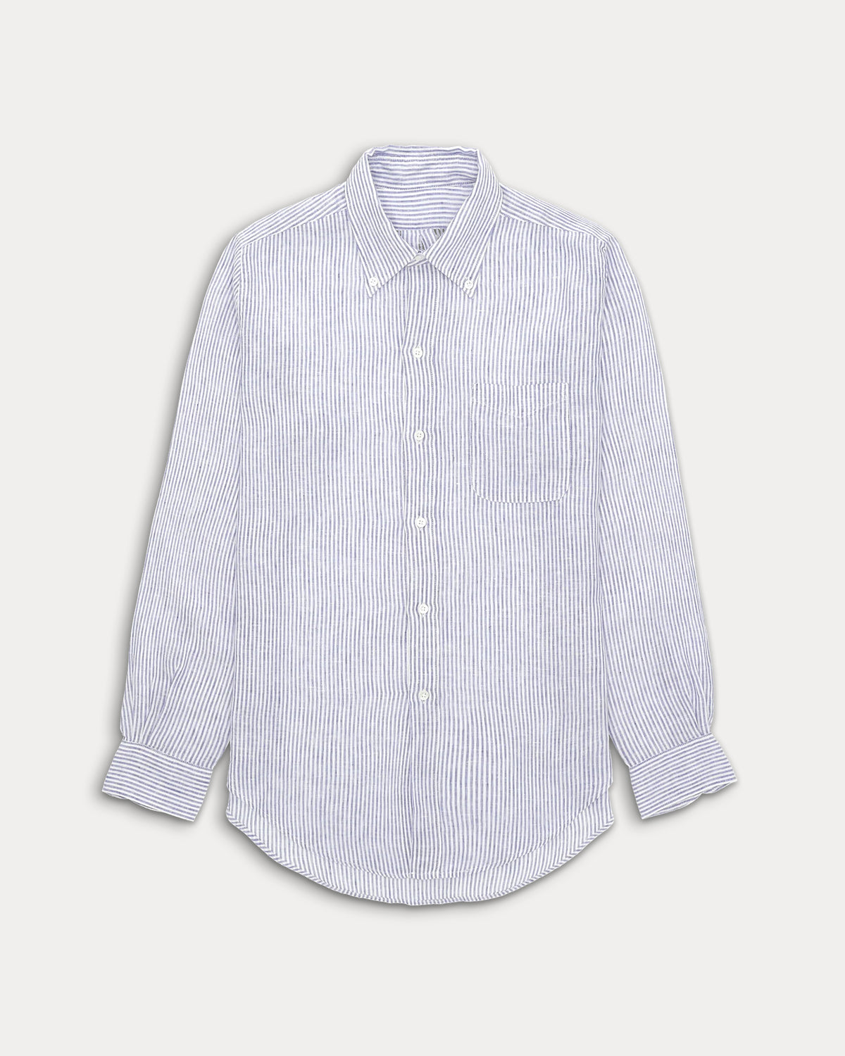 King Camicia In Lino Con Tasca