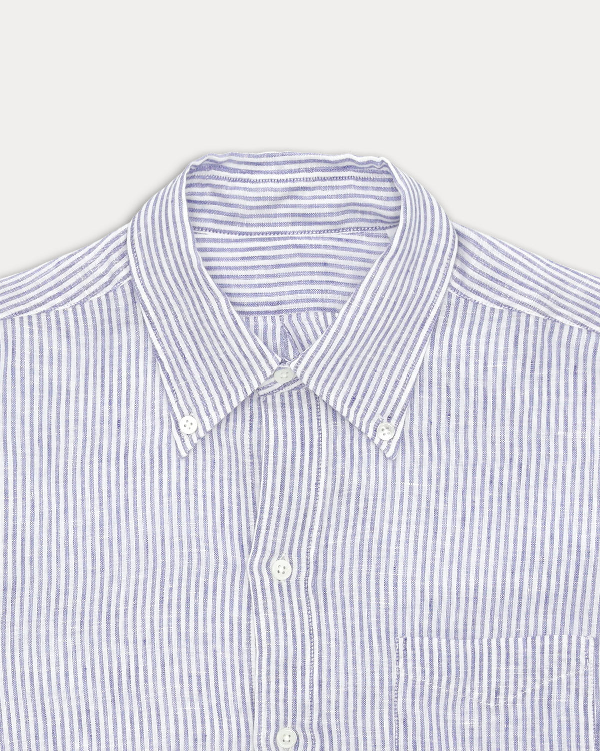 King Camicia In Lino Con Tasca