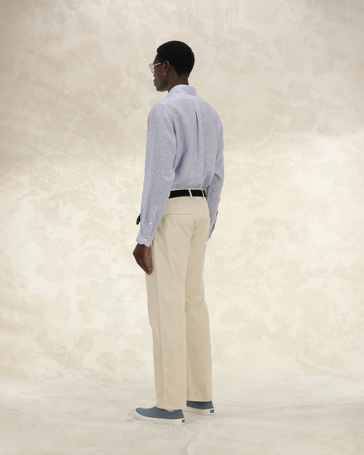 King Camicia In Lino Con Tasca