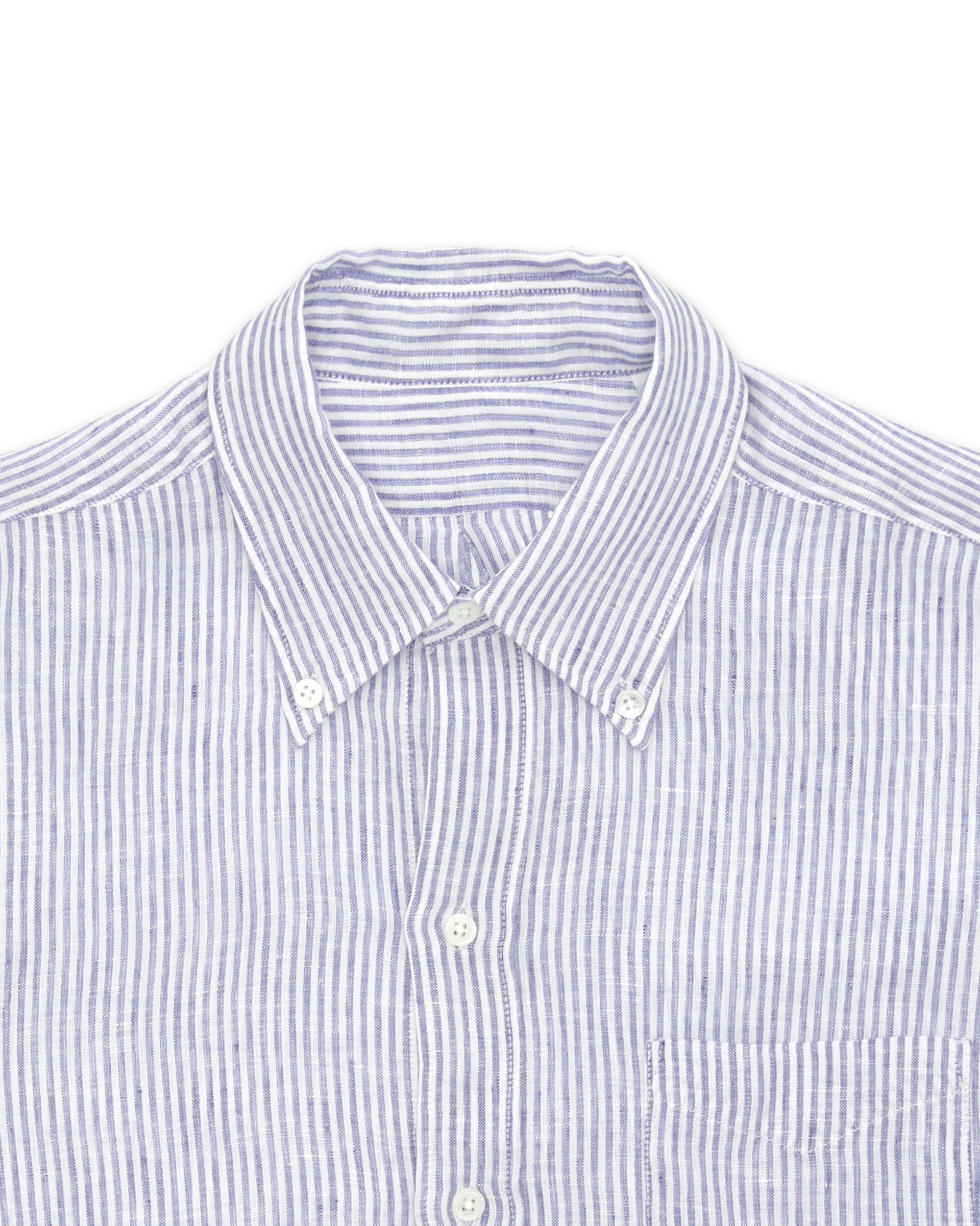 King Camicia In Lino Con Tasca