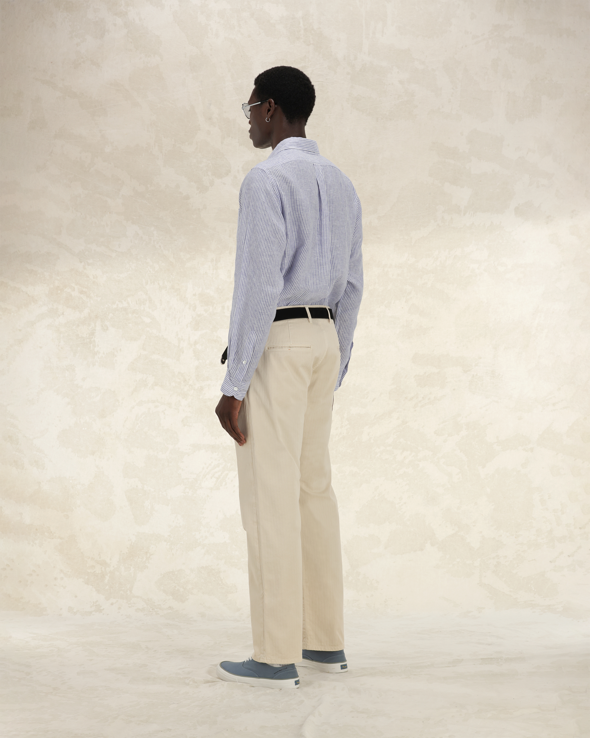 King Camicia In Lino Con Tasca