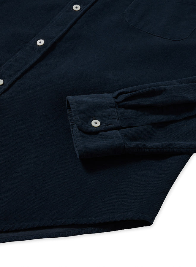 King Camicia In Velluto A Coste