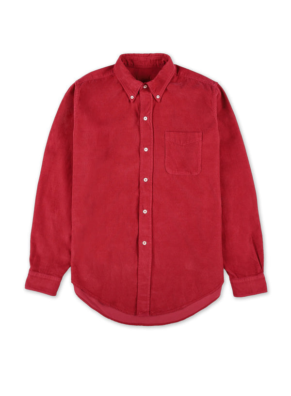 King Camicia In Velluto A Coste