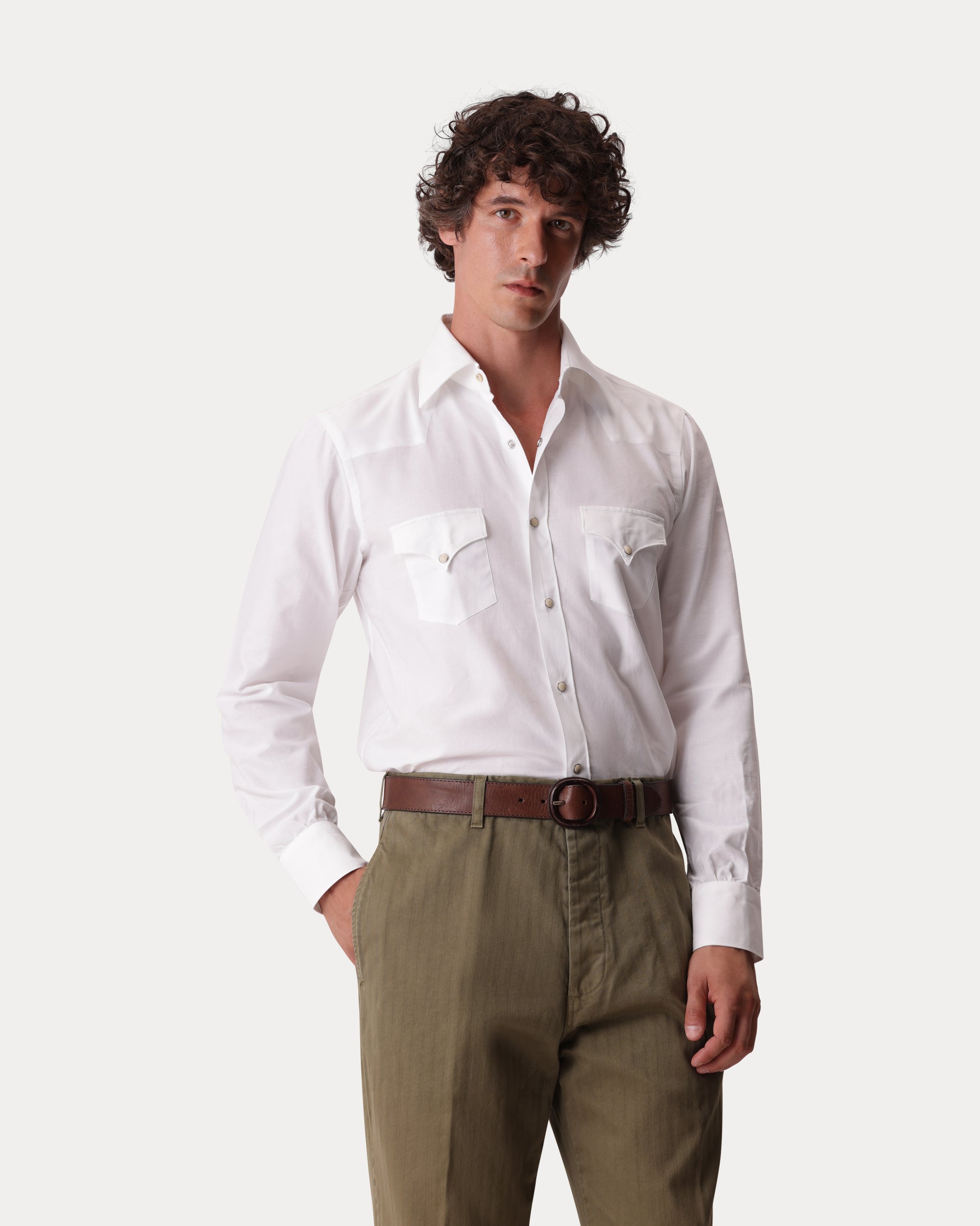 Laguna Camicia Sartoriale Western in Cotone