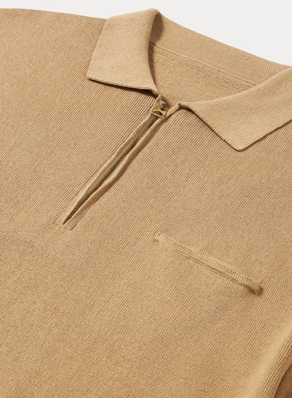 Laight Polo Manica Corta Zip 3/4