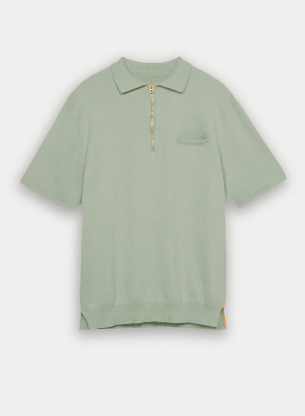 Laight Polo Manica Corta Zip 3/4
