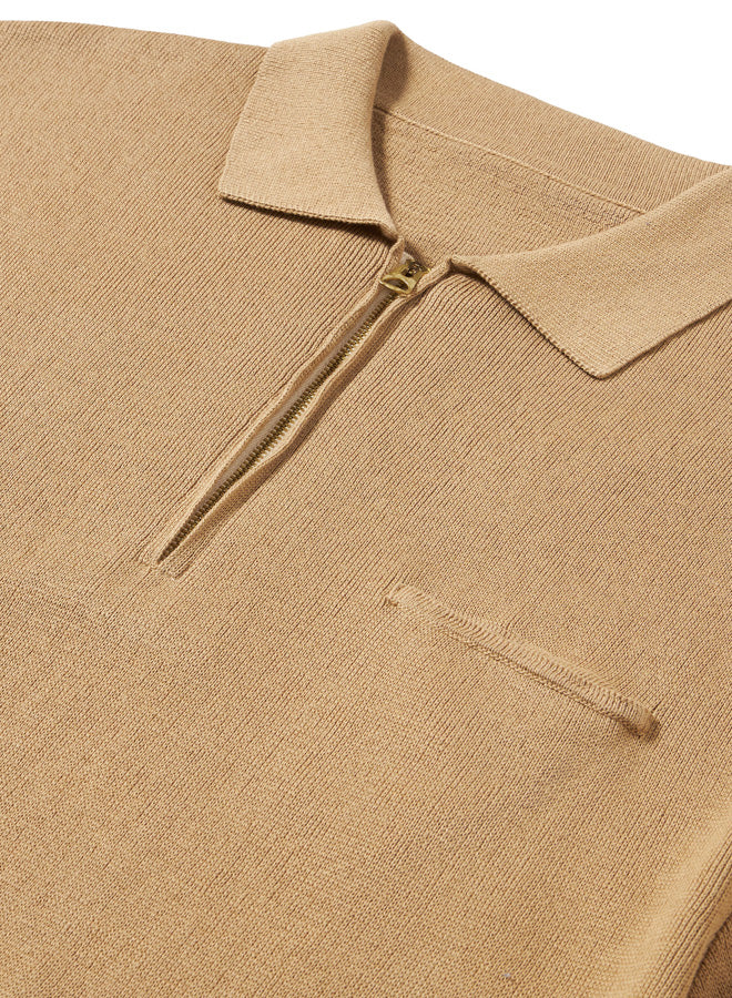 Laight Polo Manica Corta Zip 3/4