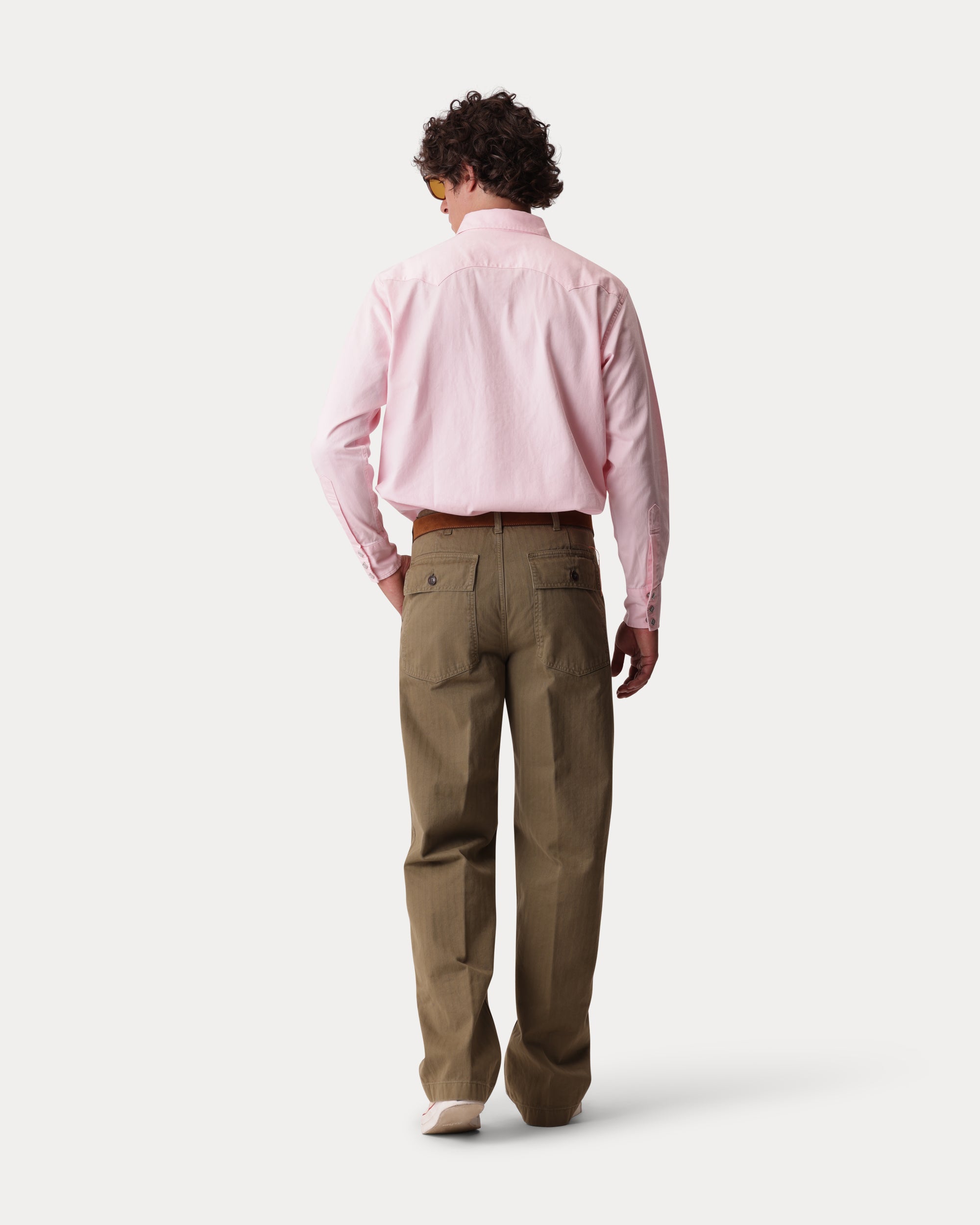 Laos Cotton Herringbone Fatigue Trousers