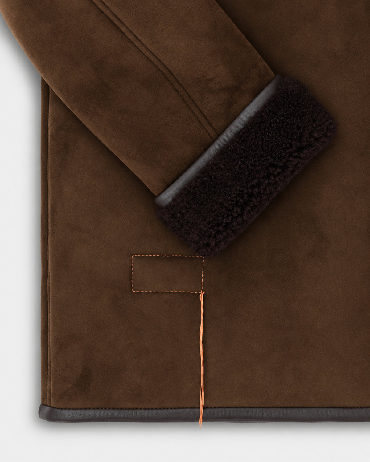 Lemans Double-Breasted Sheepskin Coat