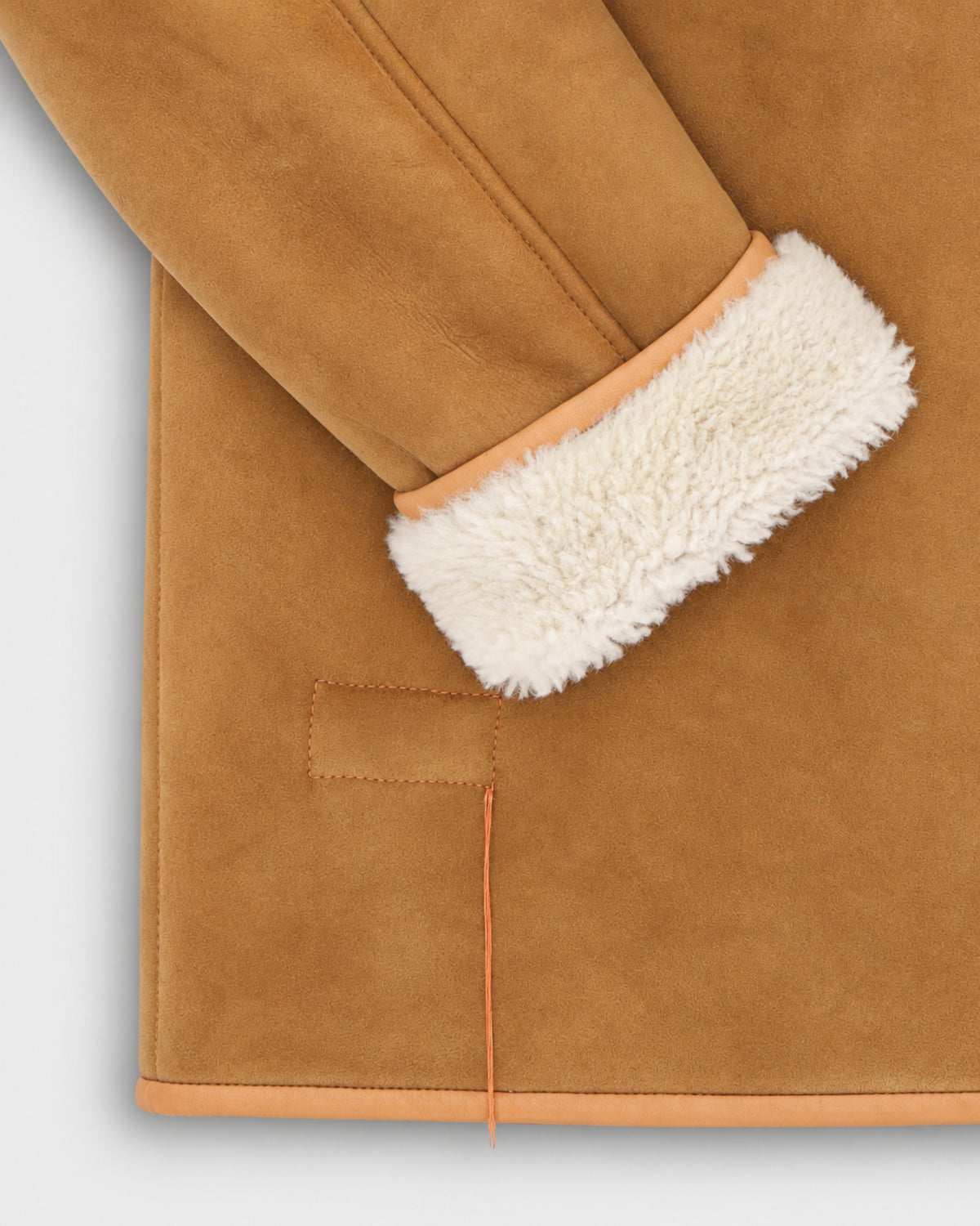Lemans Double-Breasted Sheepskin Coat