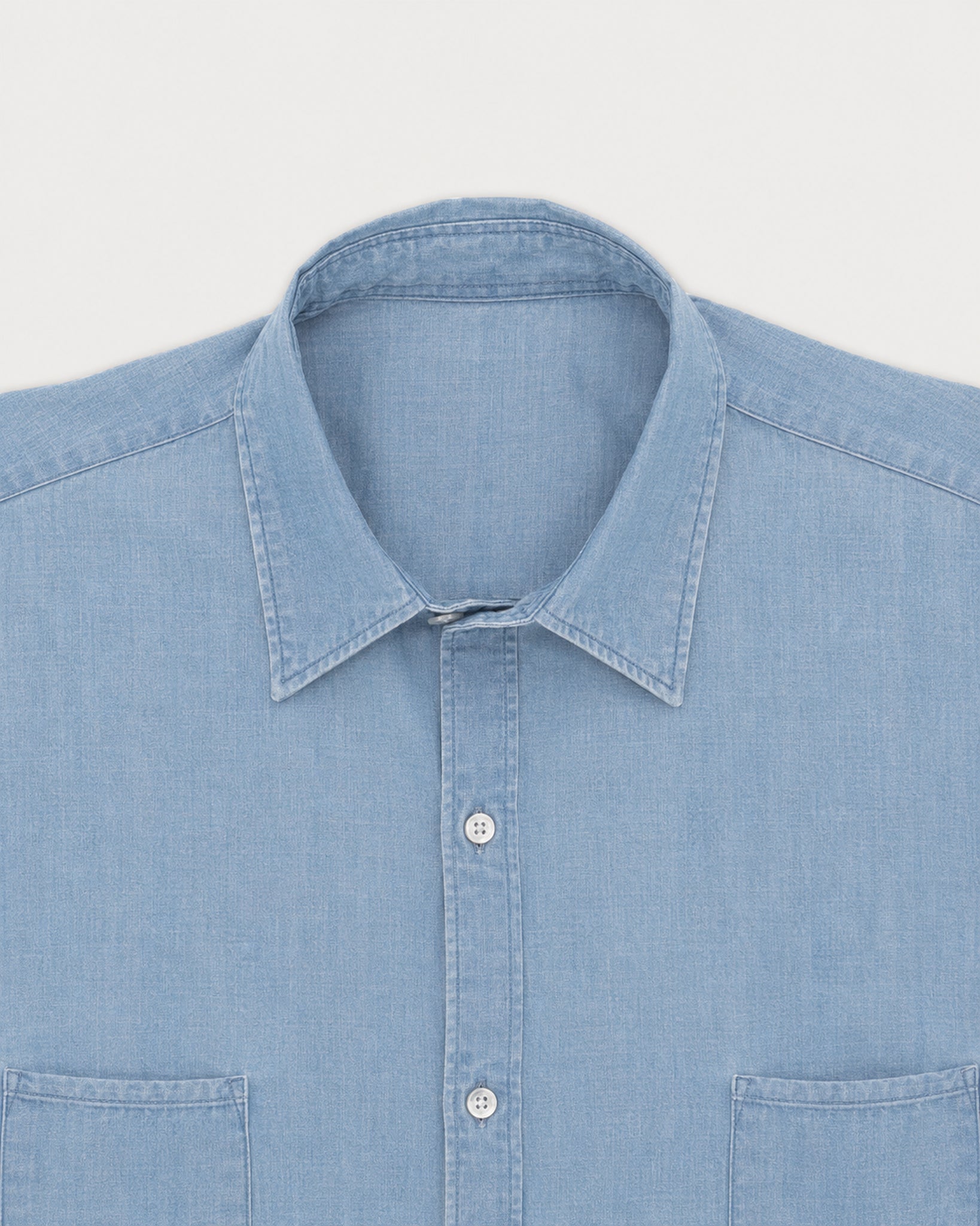 Liam Camicia In Chambray con Taschino Stondato