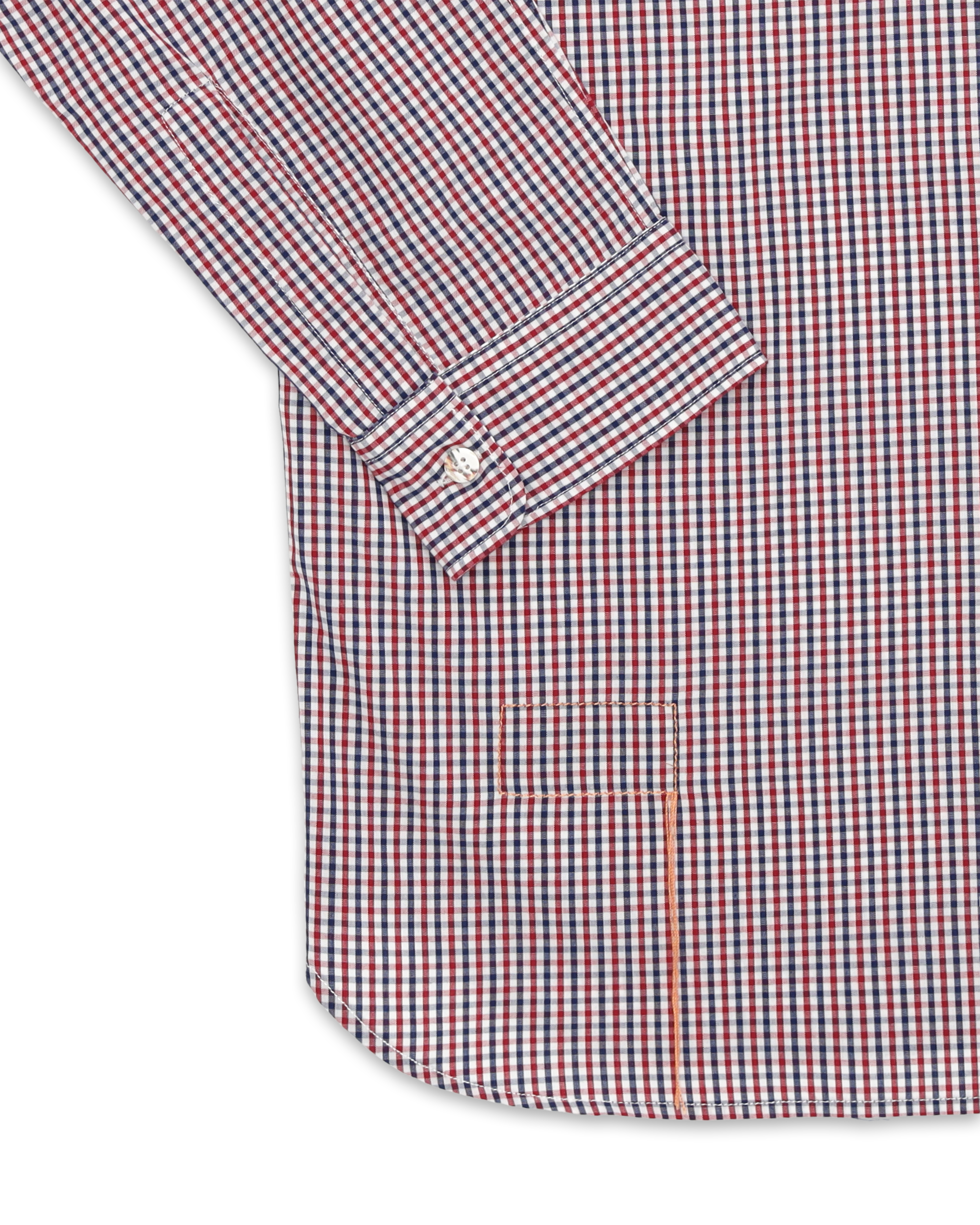 Liam Camicia In Cotone Con Taschino Stondato