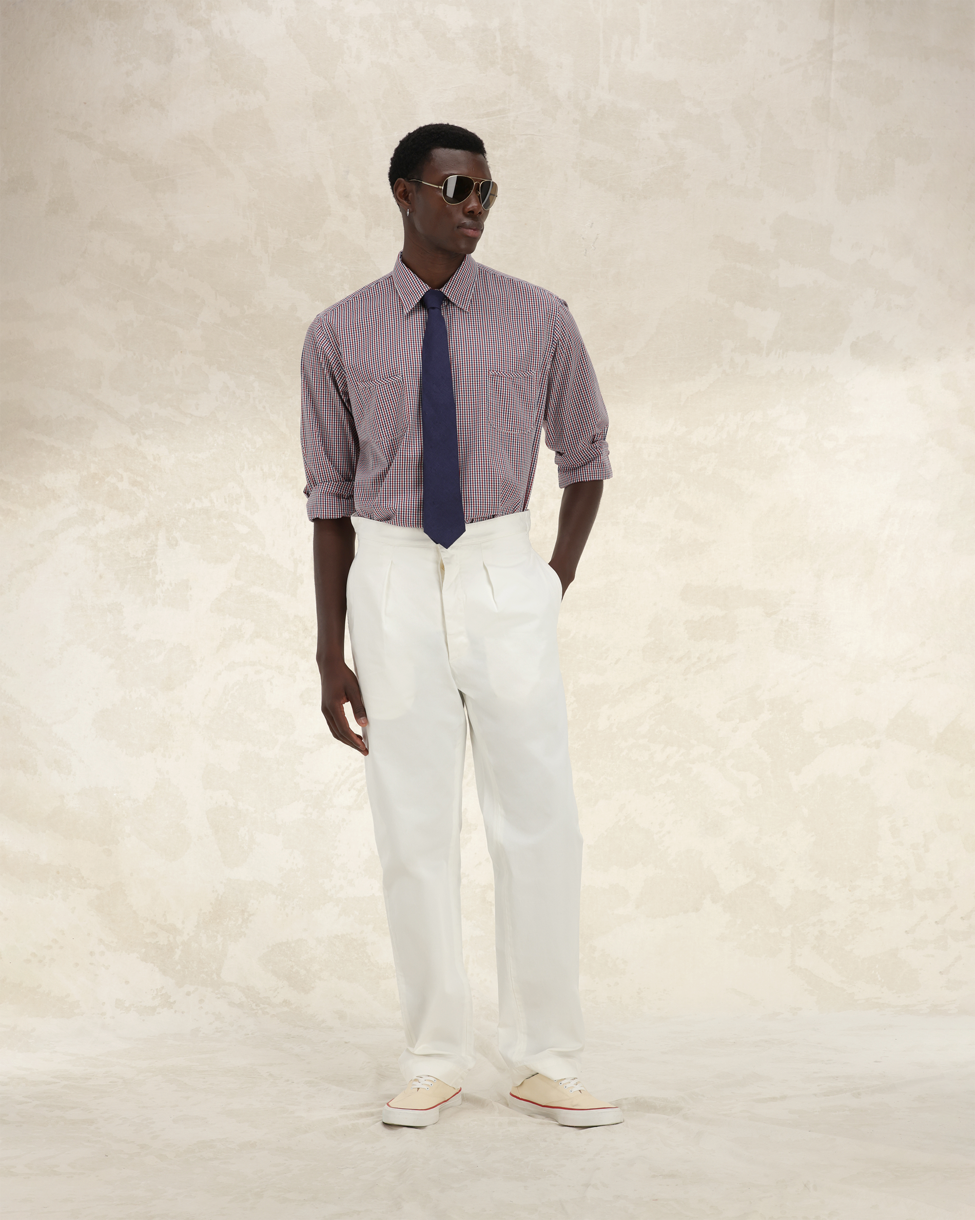 Liam Camicia In Cotone Con Taschino Stondato