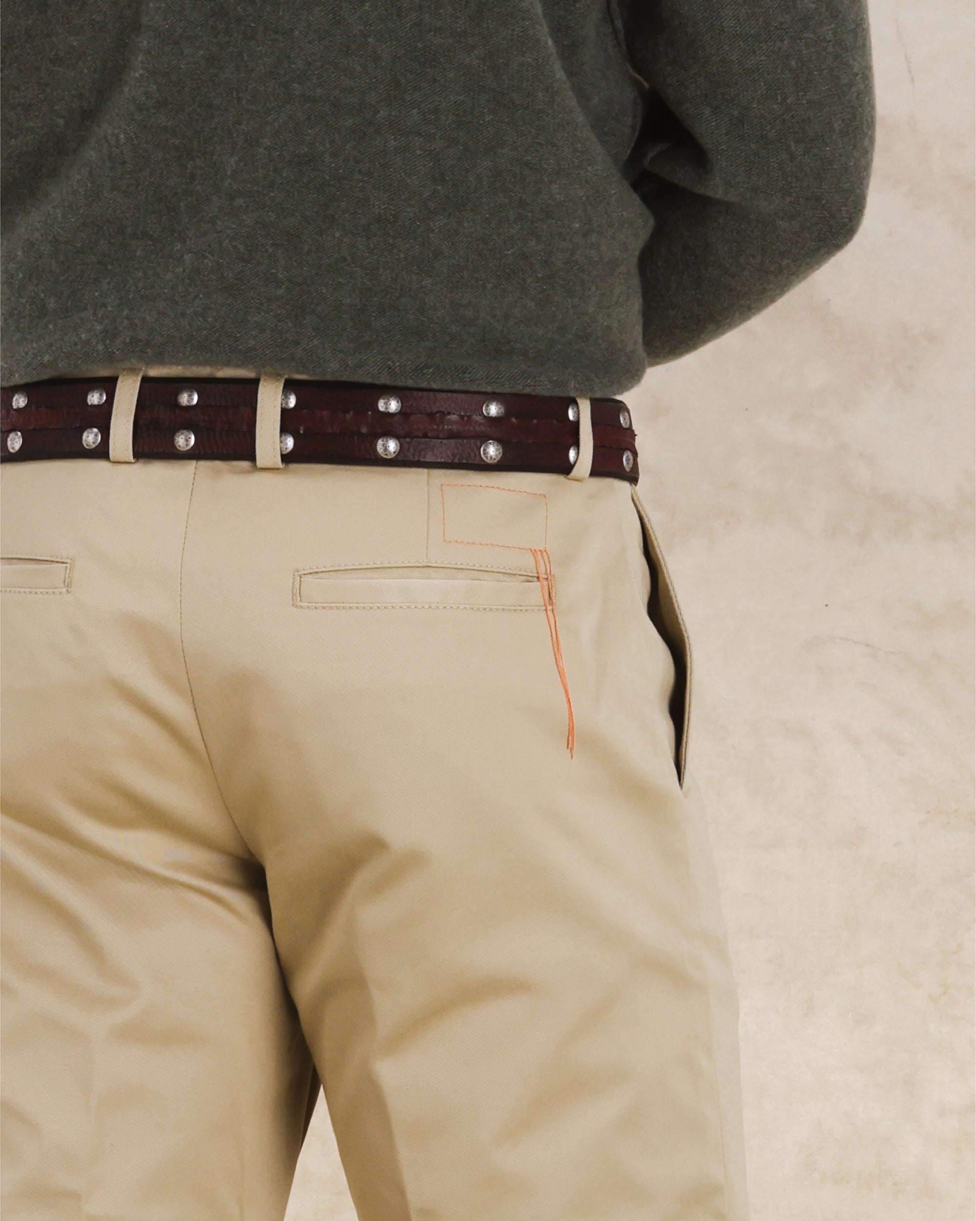 Maine Pantaloni Chino in Gabardine di Cotone Pesante