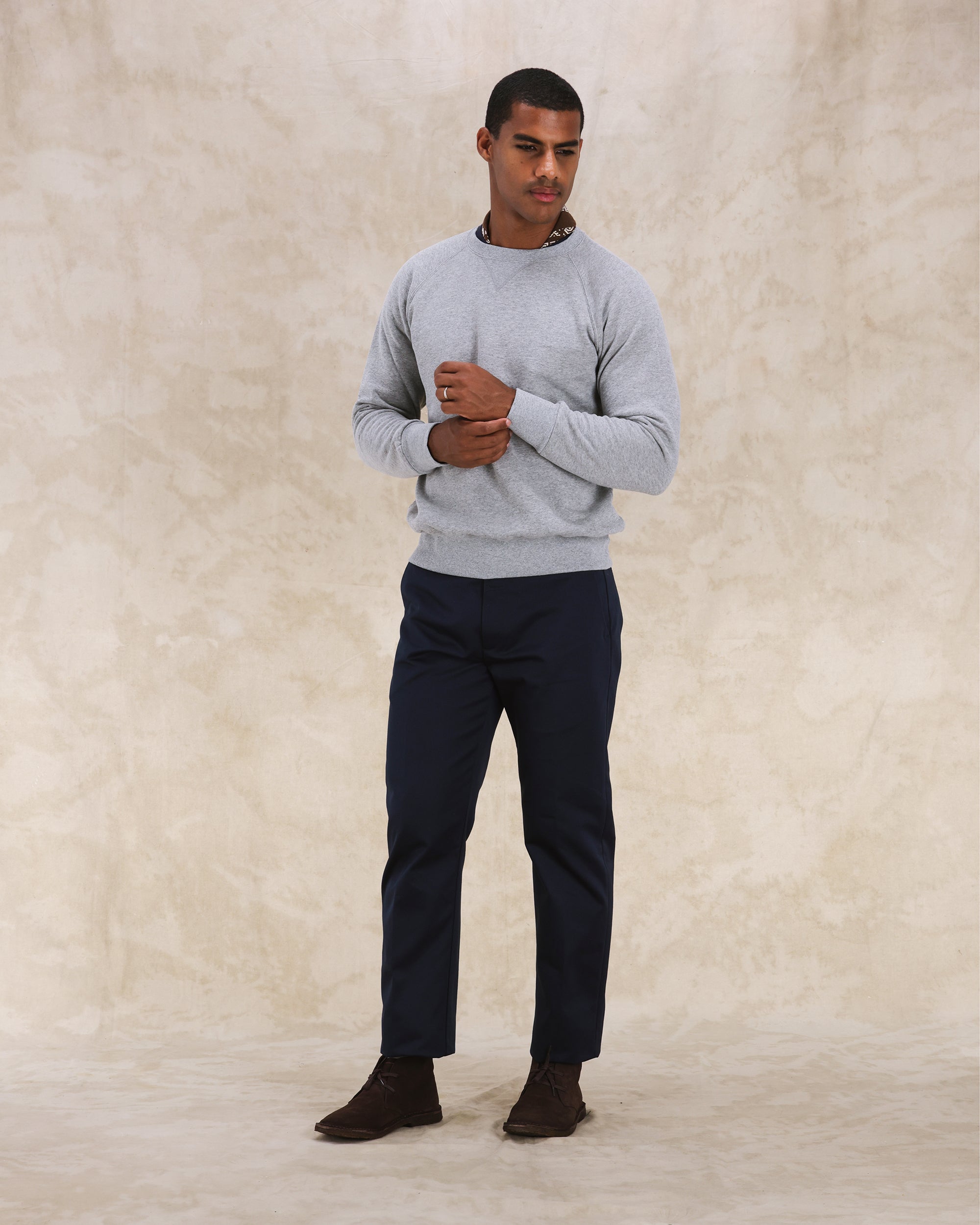 Maine Pantaloni Chino in Gabardine di Cotone Pesante