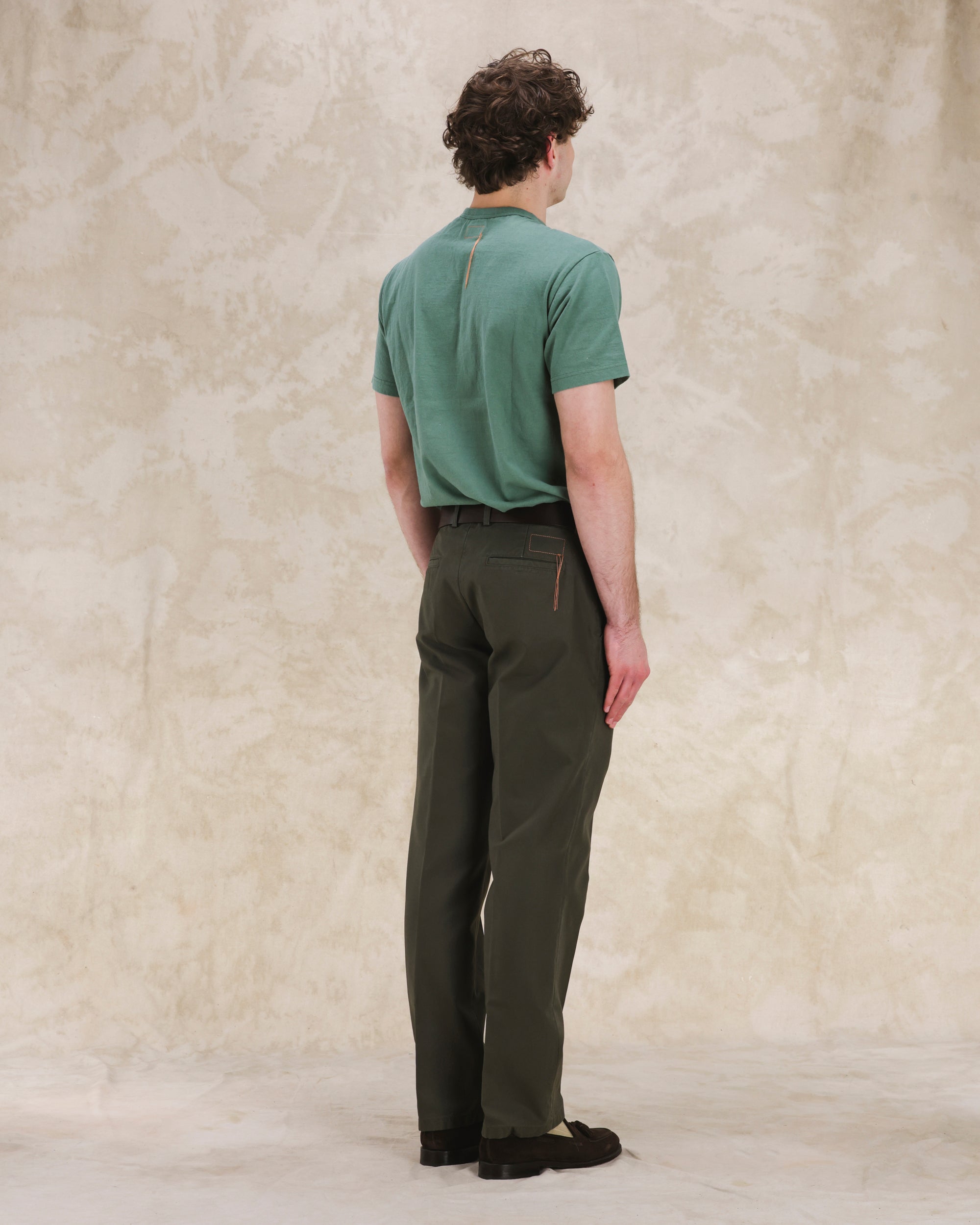 Maine Pantaloni In Canvas di Cotone Rovesciato