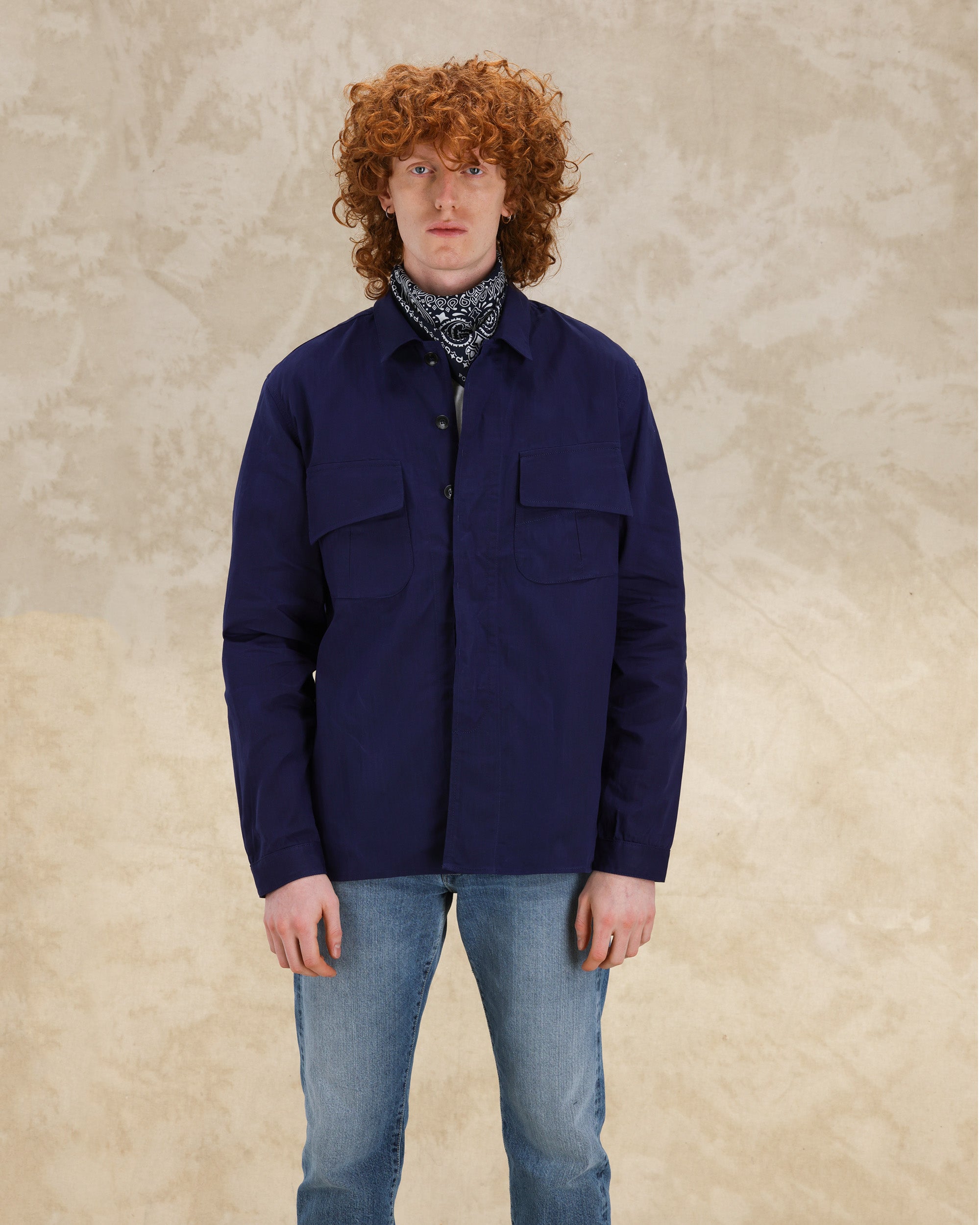 Mark Overshirt In Cotone Cerato