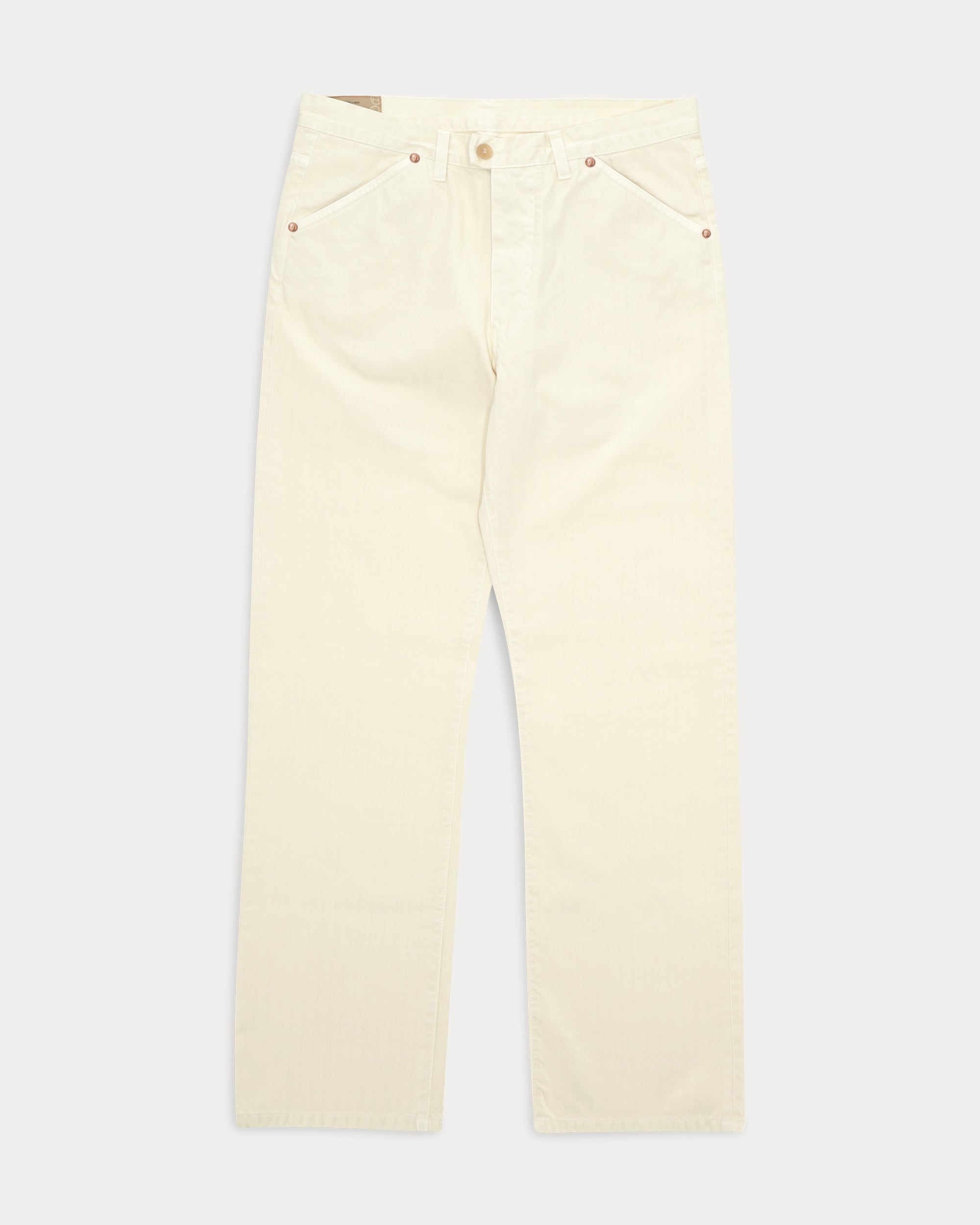 Mcqueen Pantaloni in Herringbone di Cotone