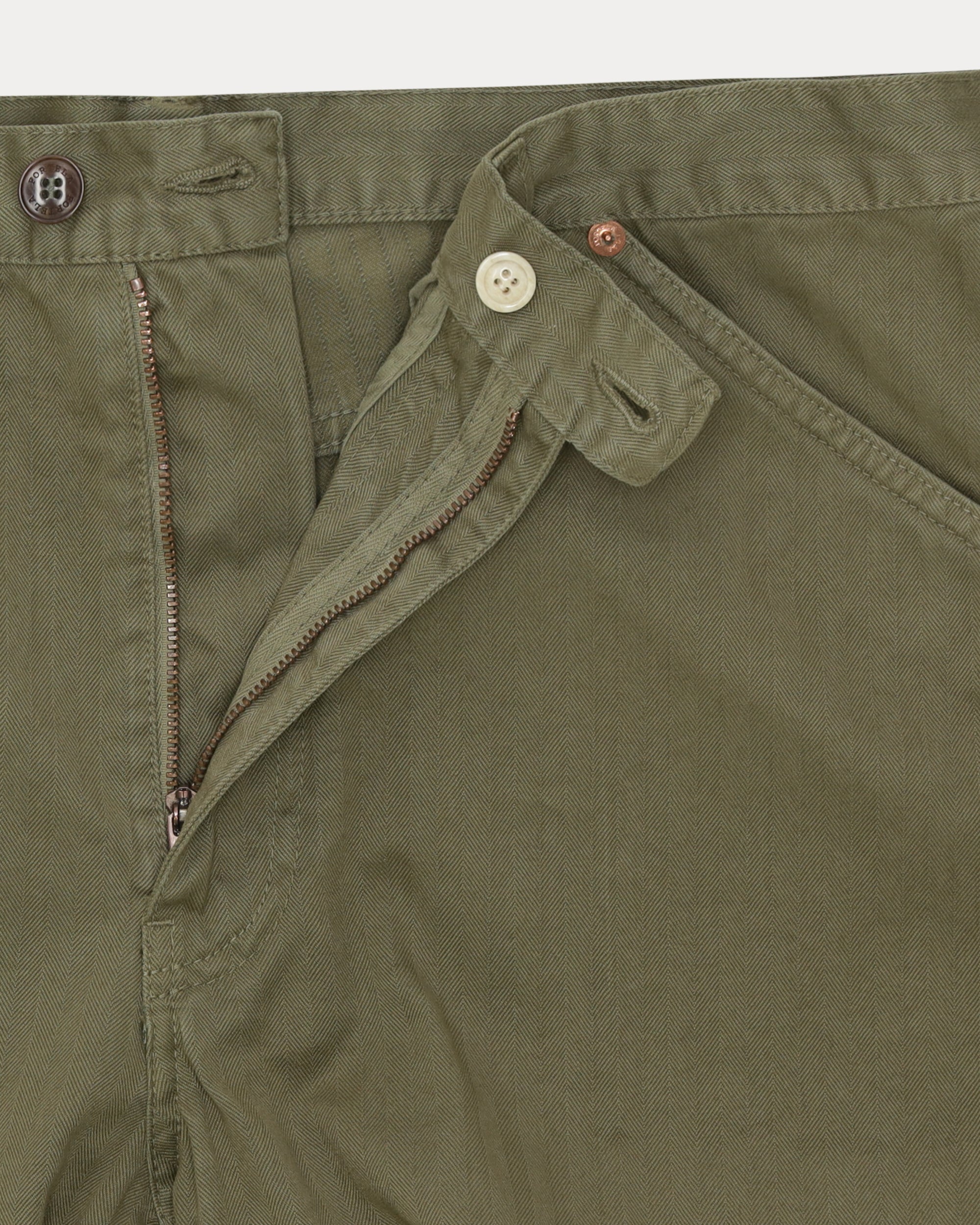 Mcqueen Pantaloni in Herringbone di Cotone