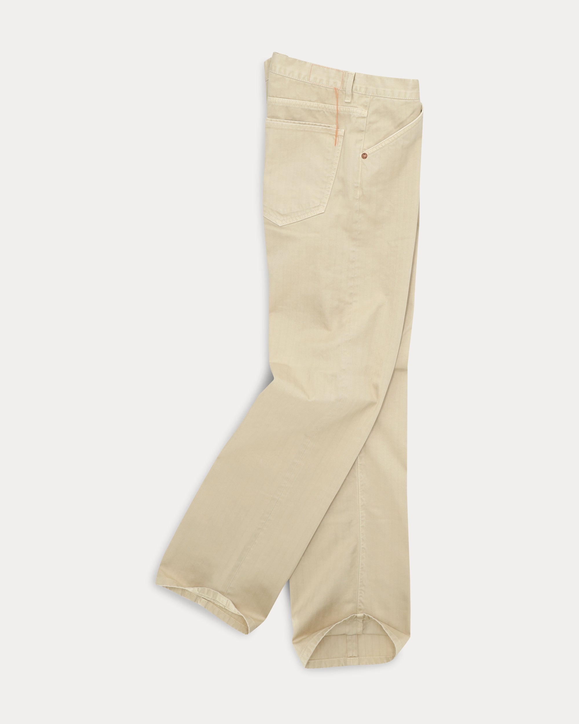 Mcqueen Pantaloni in Herringbone di Cotone