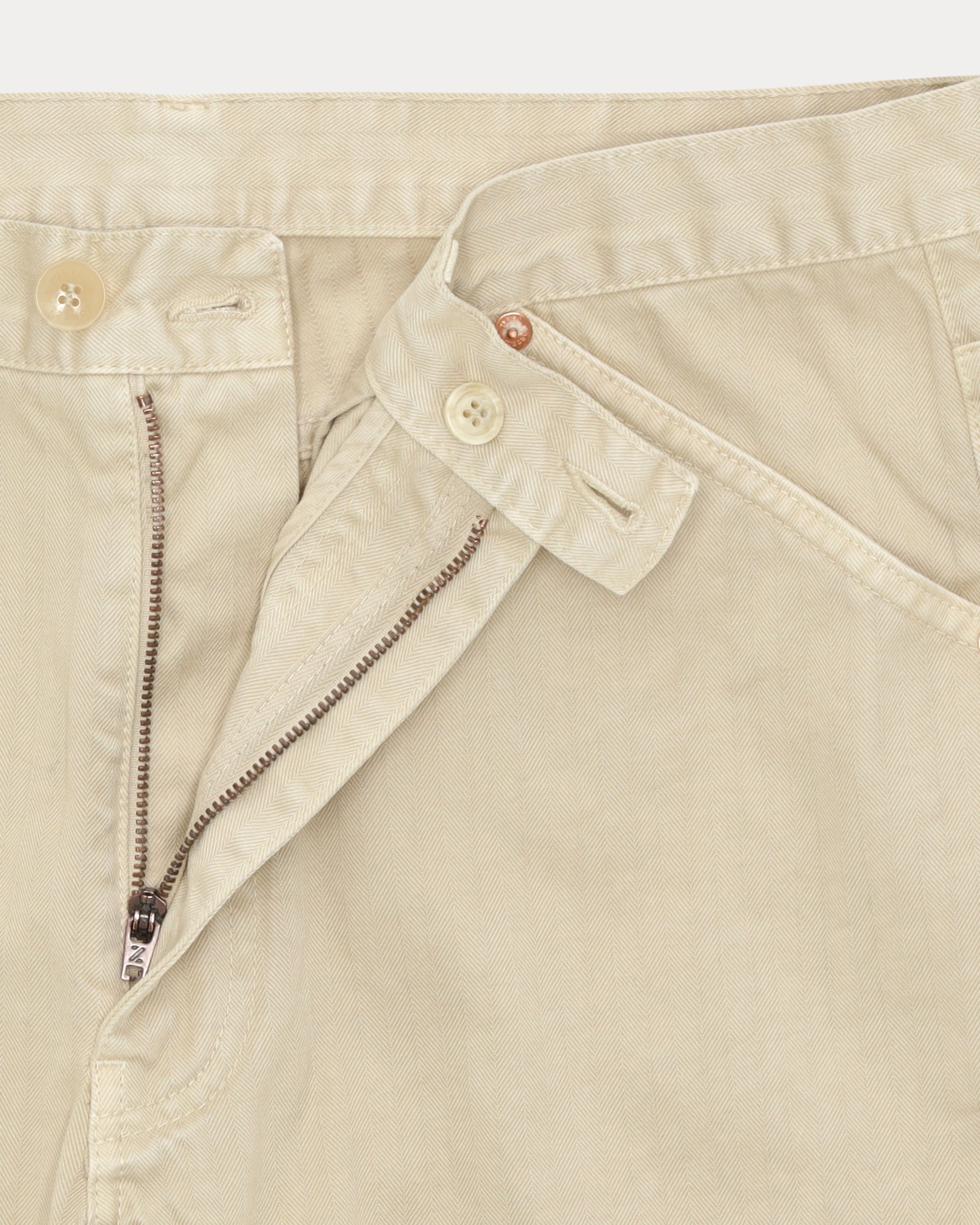 Mcqueen Pantaloni in Herringbone di Cotone