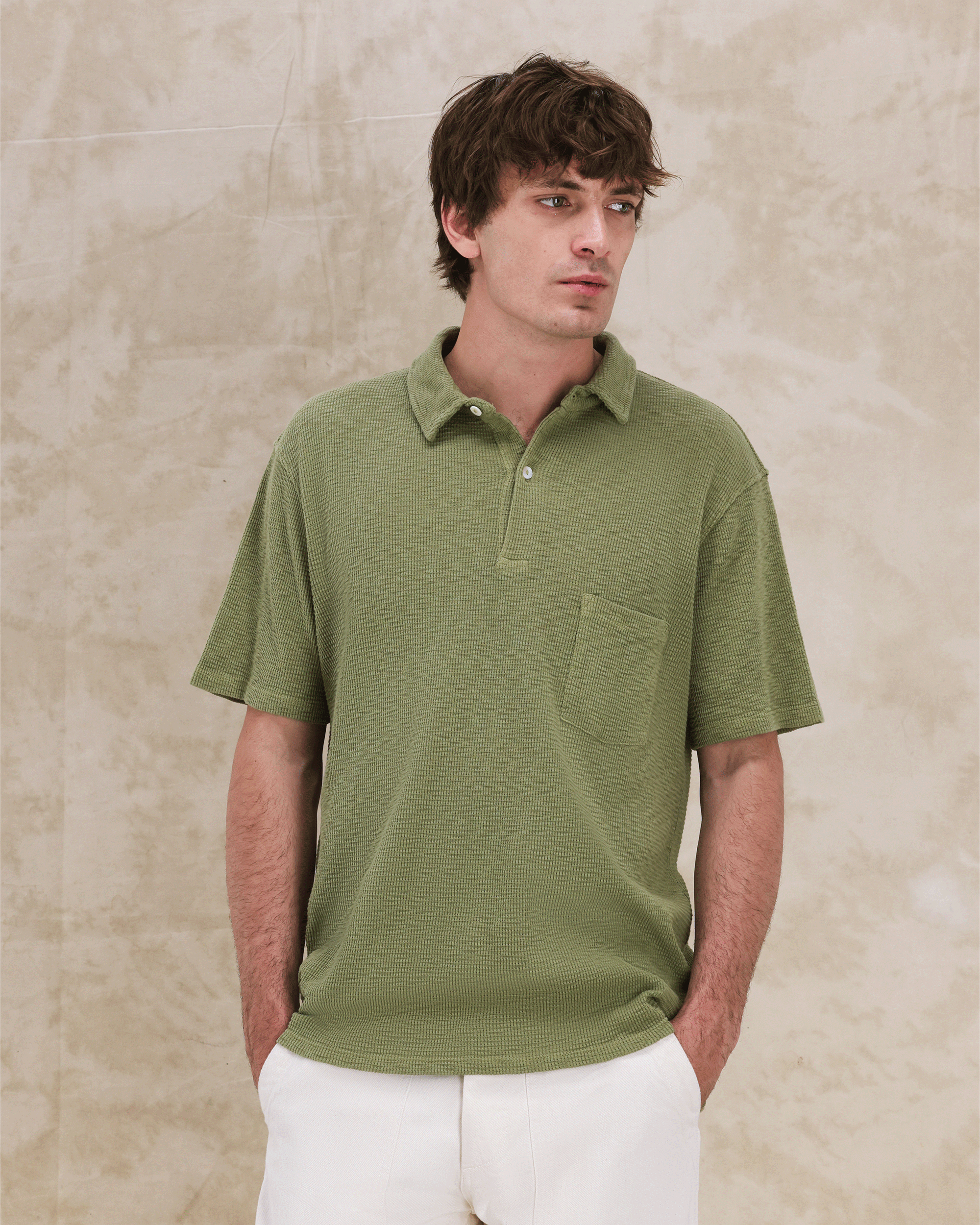 Missourim Polo In Jersey Waffle Manica Corta