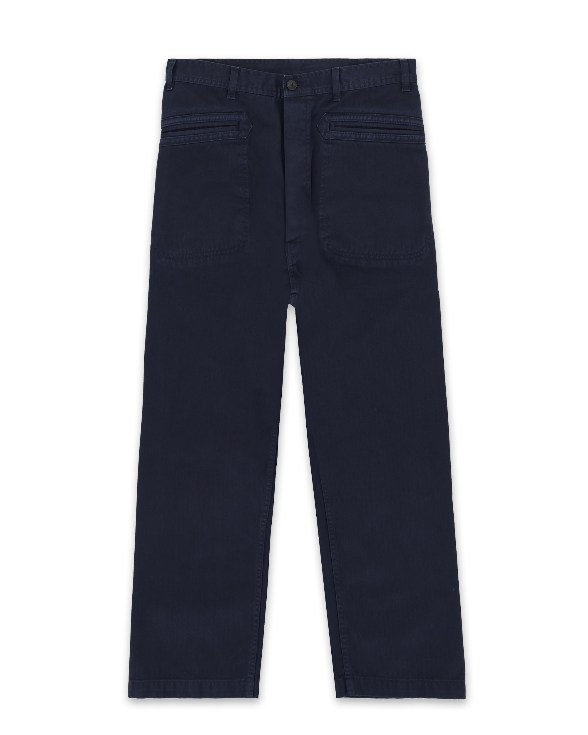 Nemo Pantaloni in Herringbone di Cotone