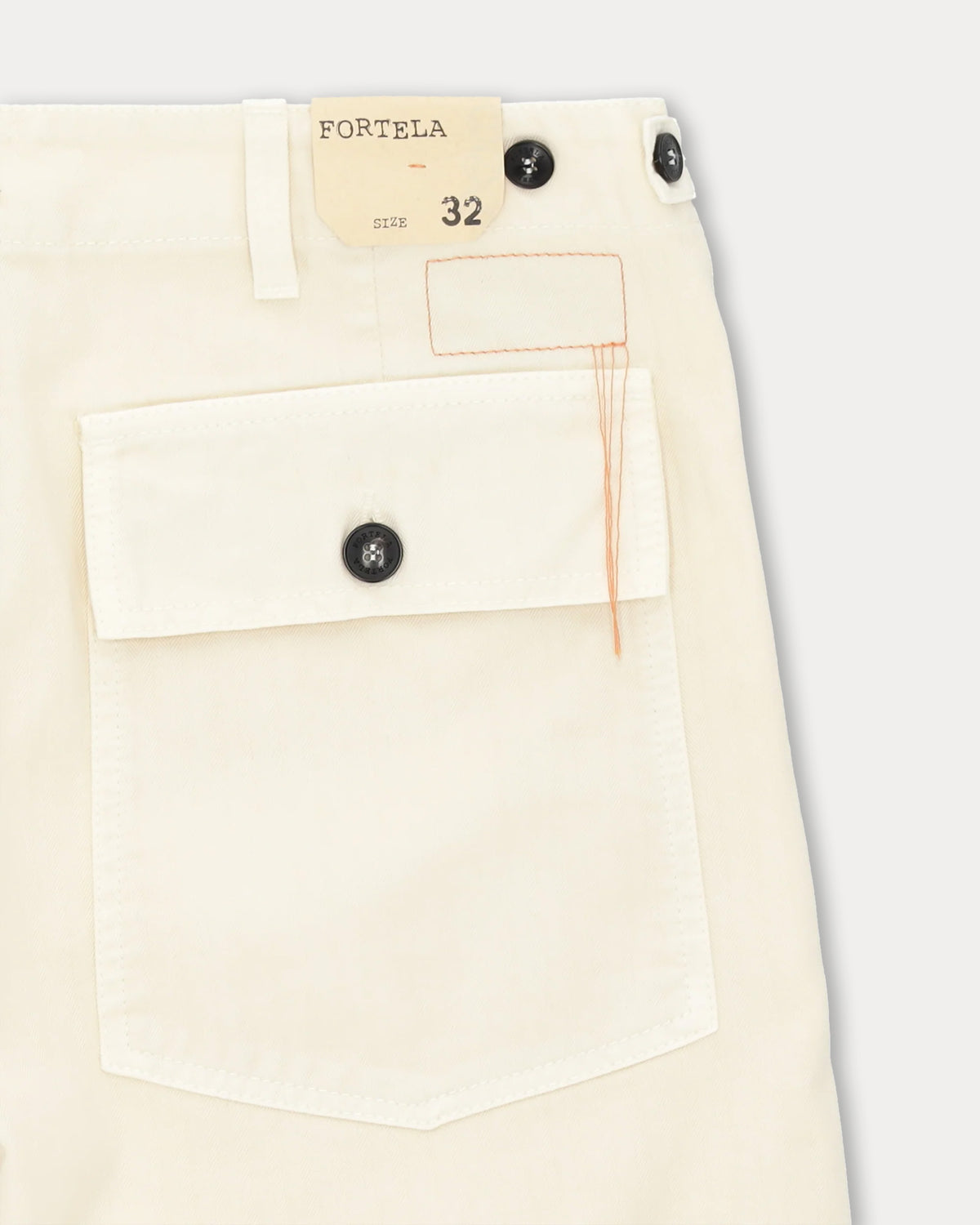 Newfatigue Pantaloni Fatigue In Herringbone di Cotone