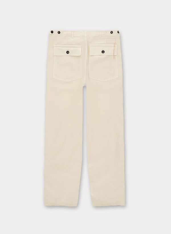Newfatigue Pantaloni Fatigue In Herringbone di Cotone