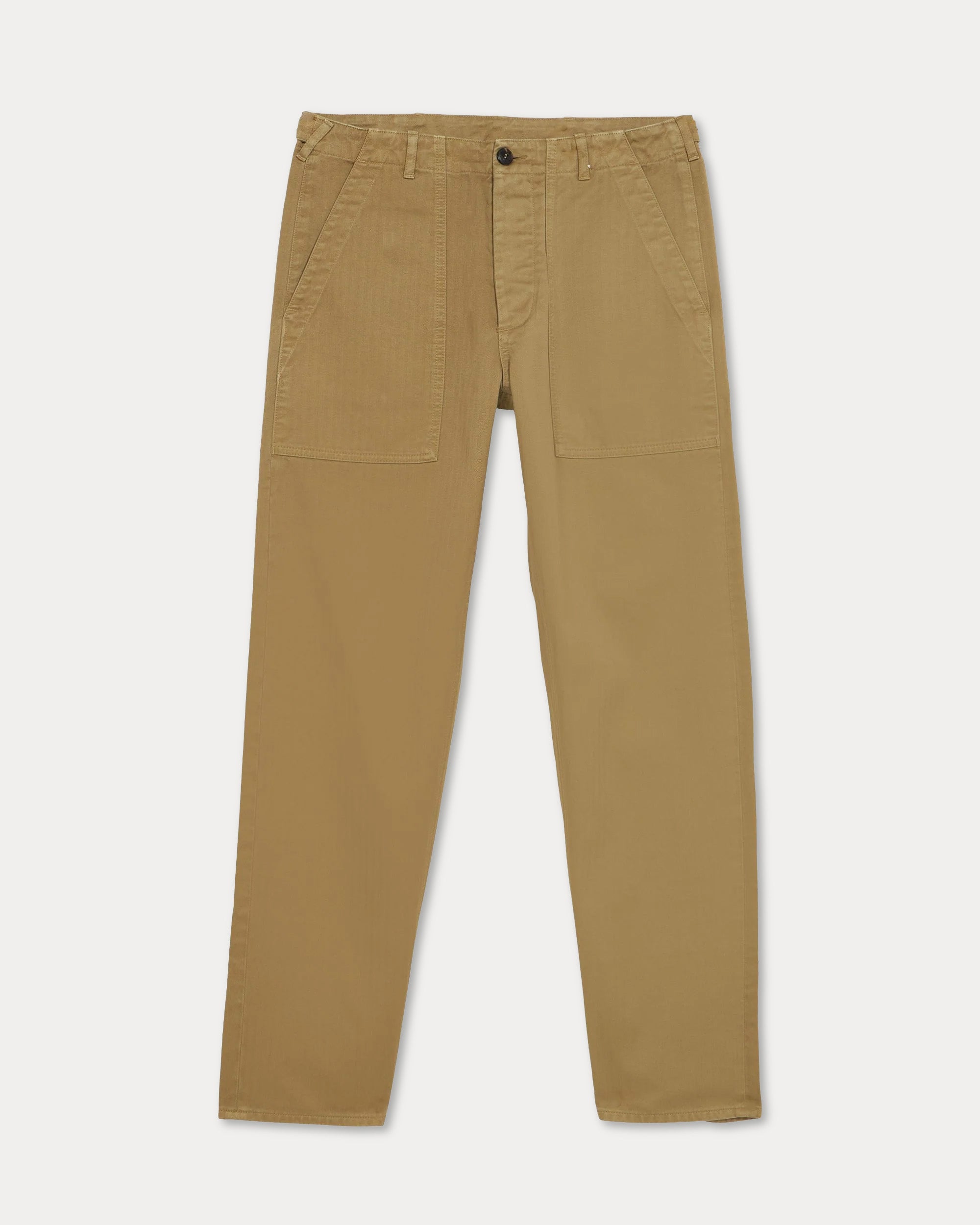 Newfatigue Pantaloni Fatigue In Herringbone di Cotone