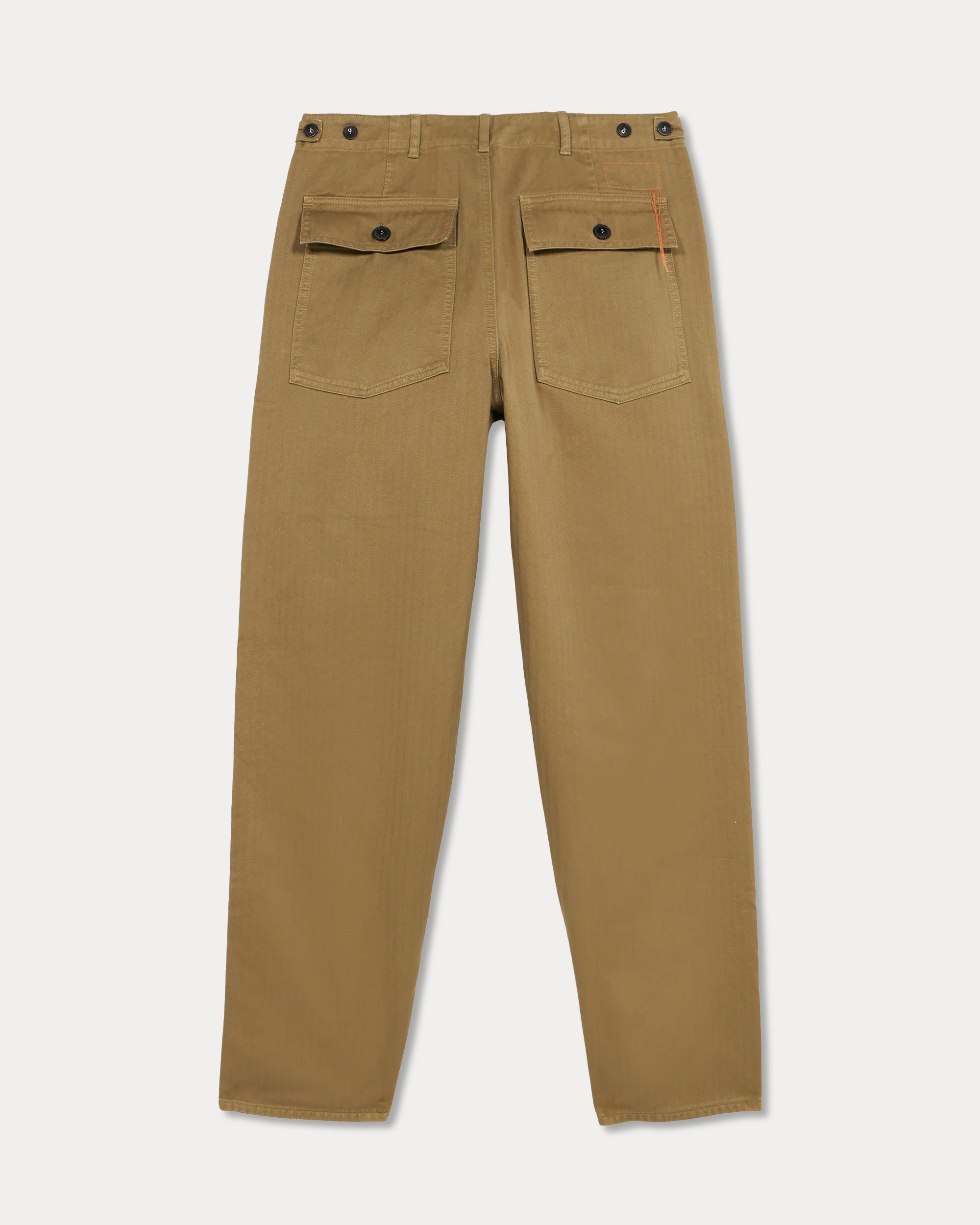 Newfatigue Pantaloni Fatigue In Herringbone di Cotone