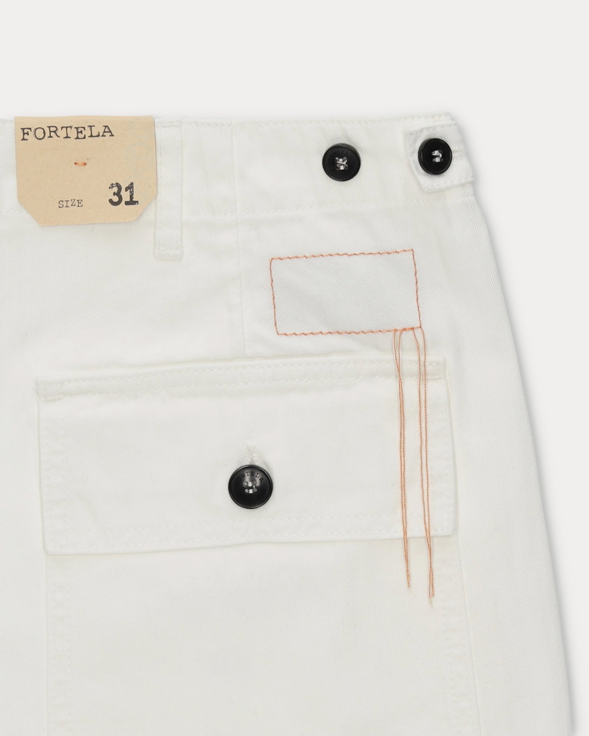 Newfatigue Pantaloni Fatigue In Herringbone di Cotone
