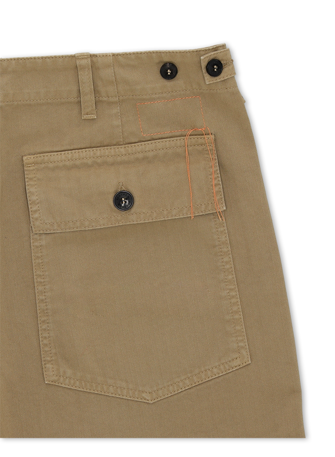 Newfatigue Herringbone Cotton Fatigue Trousers
